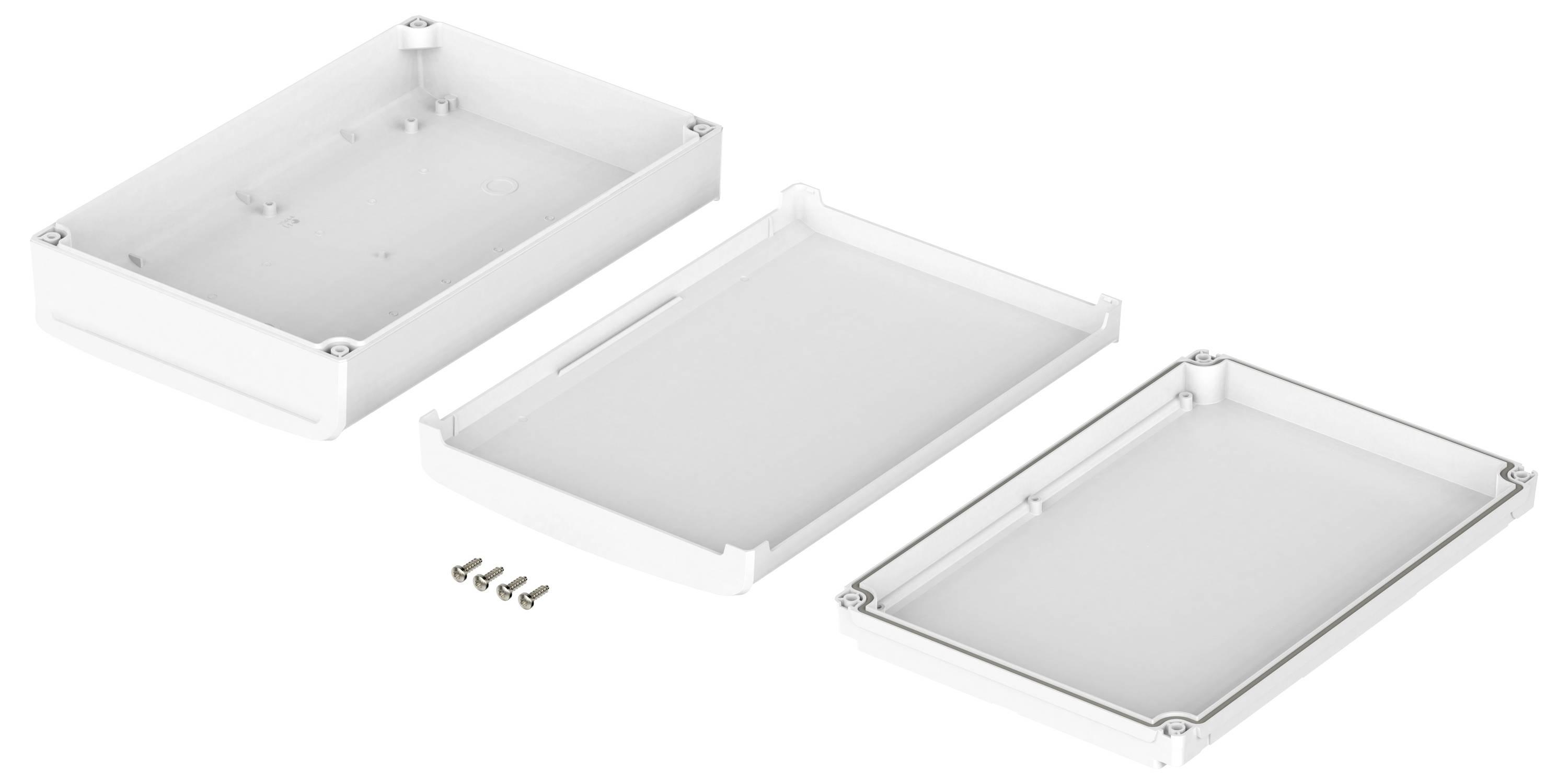 Bopla BoVersa 48418633.HMT1 Tisch-Gehäuse (L x B x H) 275 x 185 x 73mm Polycarbonat Weiß (RAL 9003) 1St.