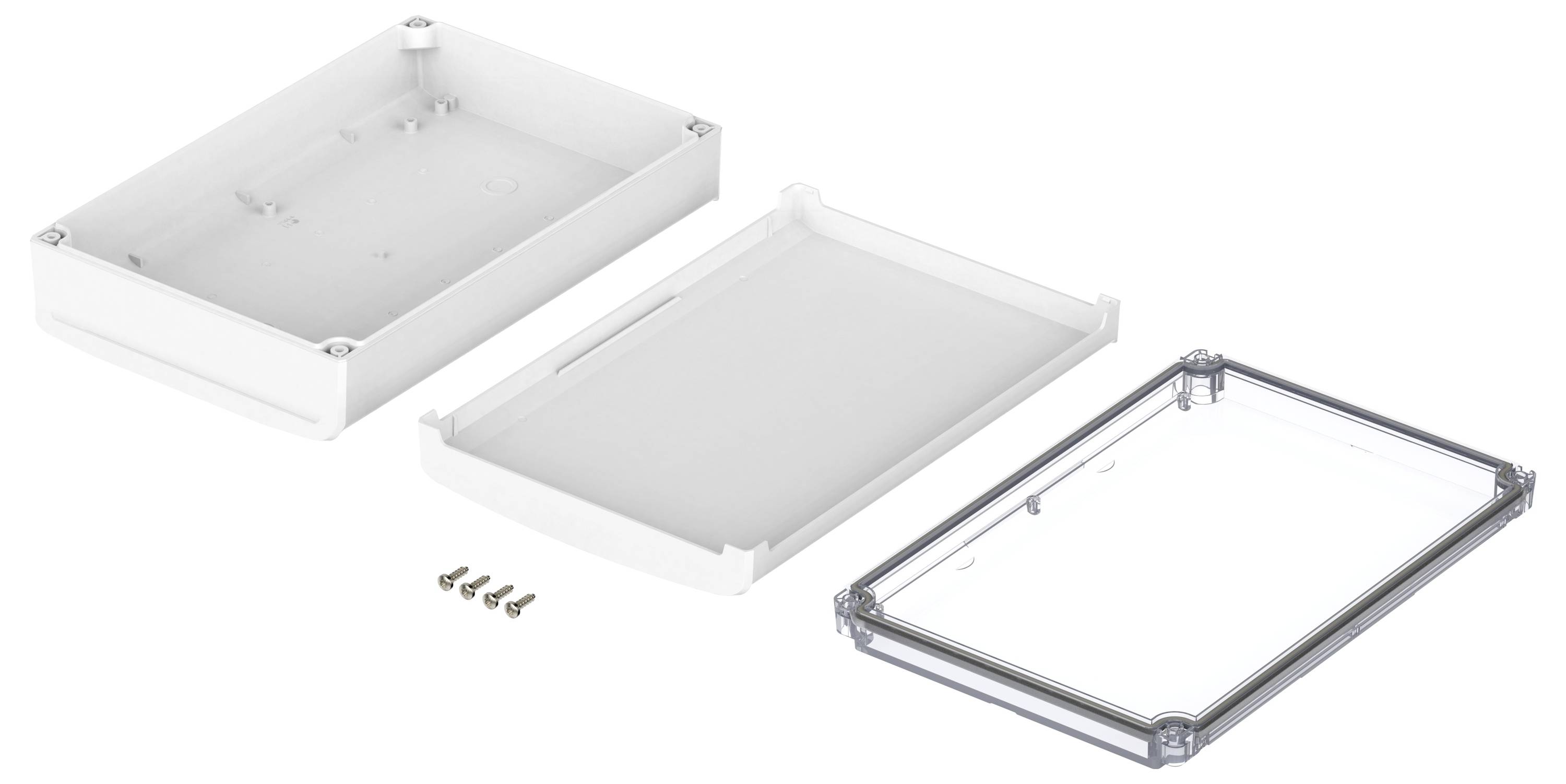 Bopla BoVersa 48428630.HMT1 Tisch-Gehäuse (L x B x H) 275 x 185 x 73mm Polycarbonat Weiß (RAL 9003) 1St.