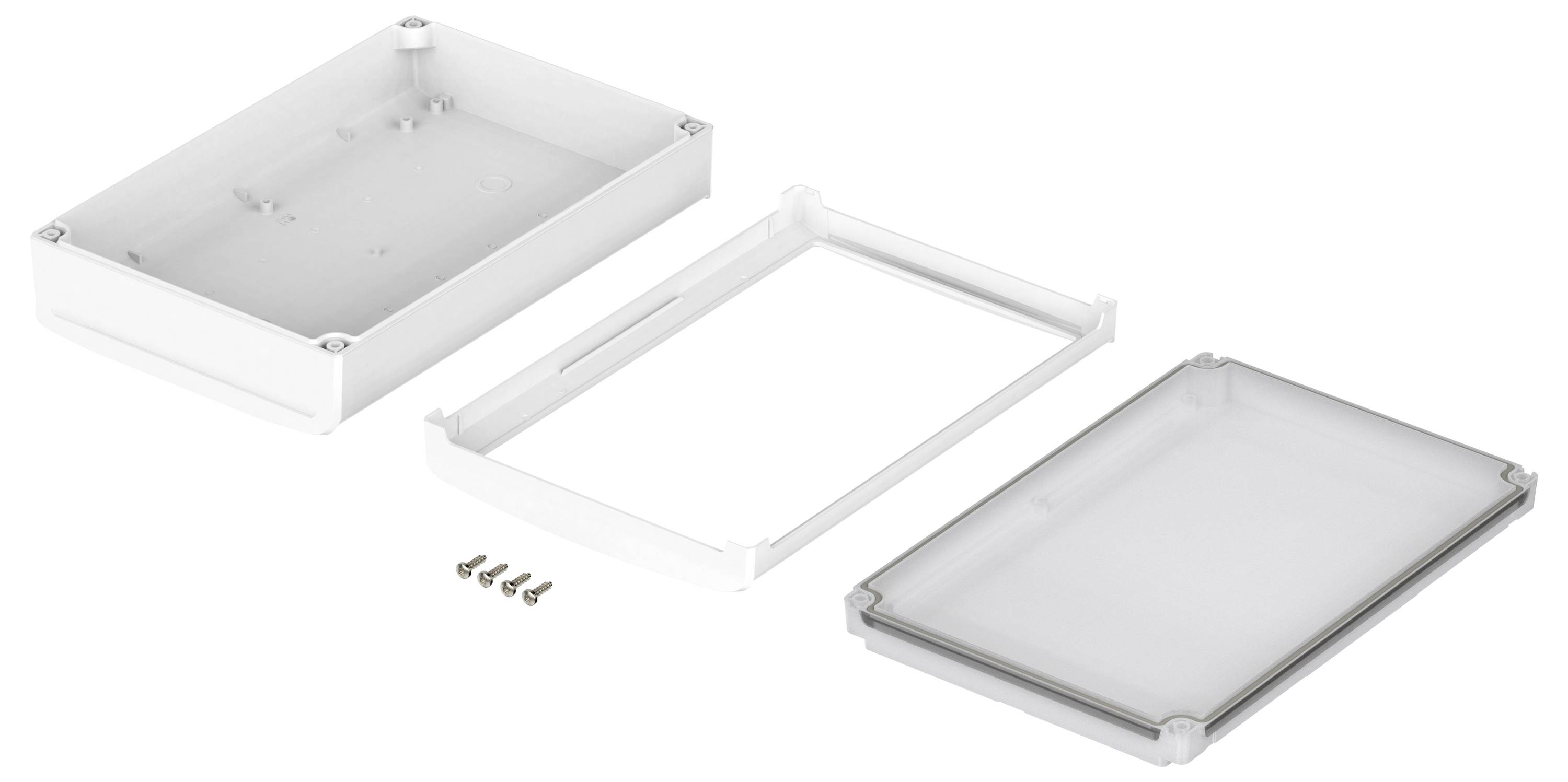 Bopla BoVersa 48338631.HMT1 Tisch-Gehäuse (L x B x H) 275 x 185 x 73mm Polycarbonat Weiß (RAL 9003) 1St.