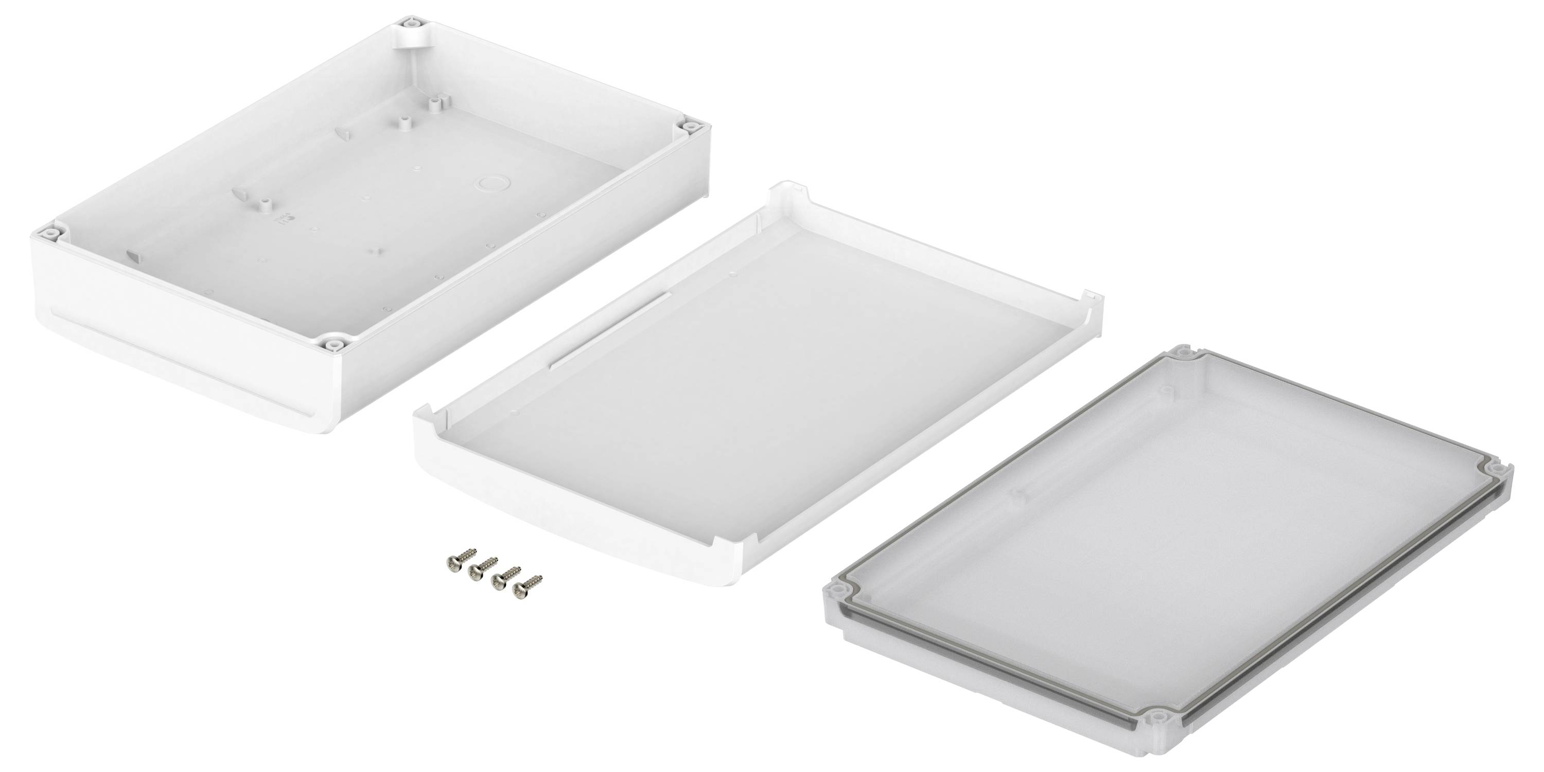 Bopla BoVersa 48438631.HMT1 Tisch-Gehäuse (L x B x H) 275 x 185 x 73mm Polycarbonat Weiß (RAL 9003) 1St.