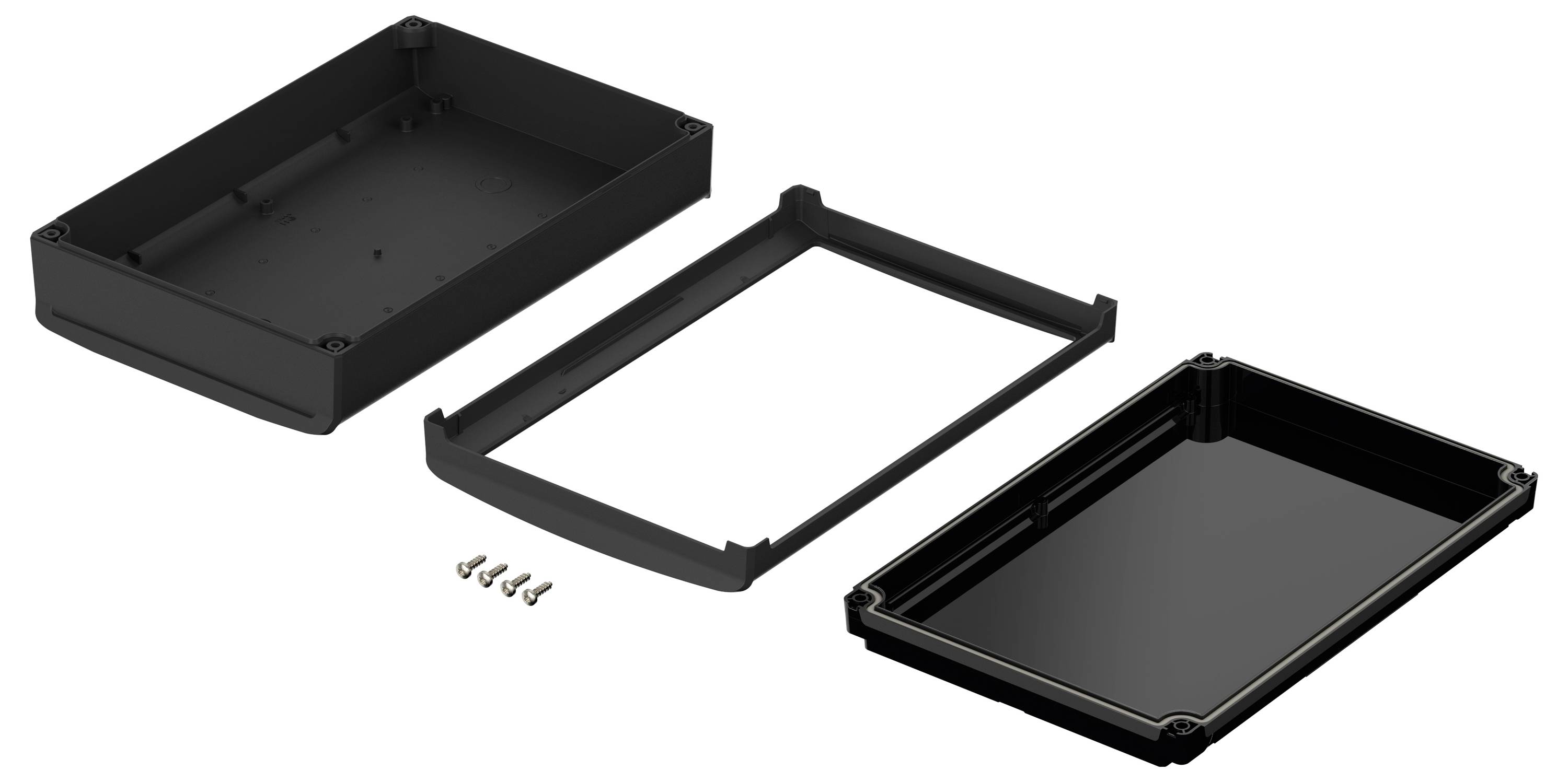 Bopla BoVersa 48318655.HMT1 Tisch-Gehäuse (L x B x H) 275 x 185 x 73mm Polycarbonat Schwarz (RAL 9005) 1St.