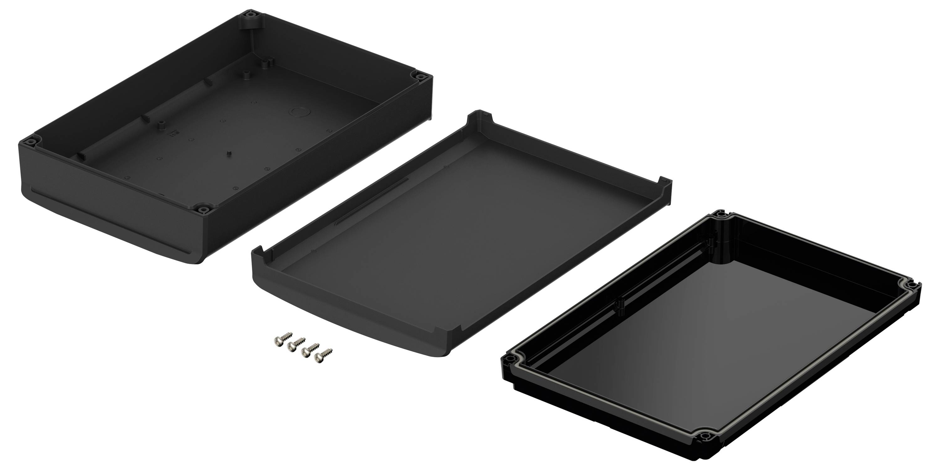 Bopla BoVersa 48418655.HMT1 Tisch-Gehäuse (L x B x H) 275 x 185 x 73mm Polycarbonat Schwarz (RAL 9005) 1St.