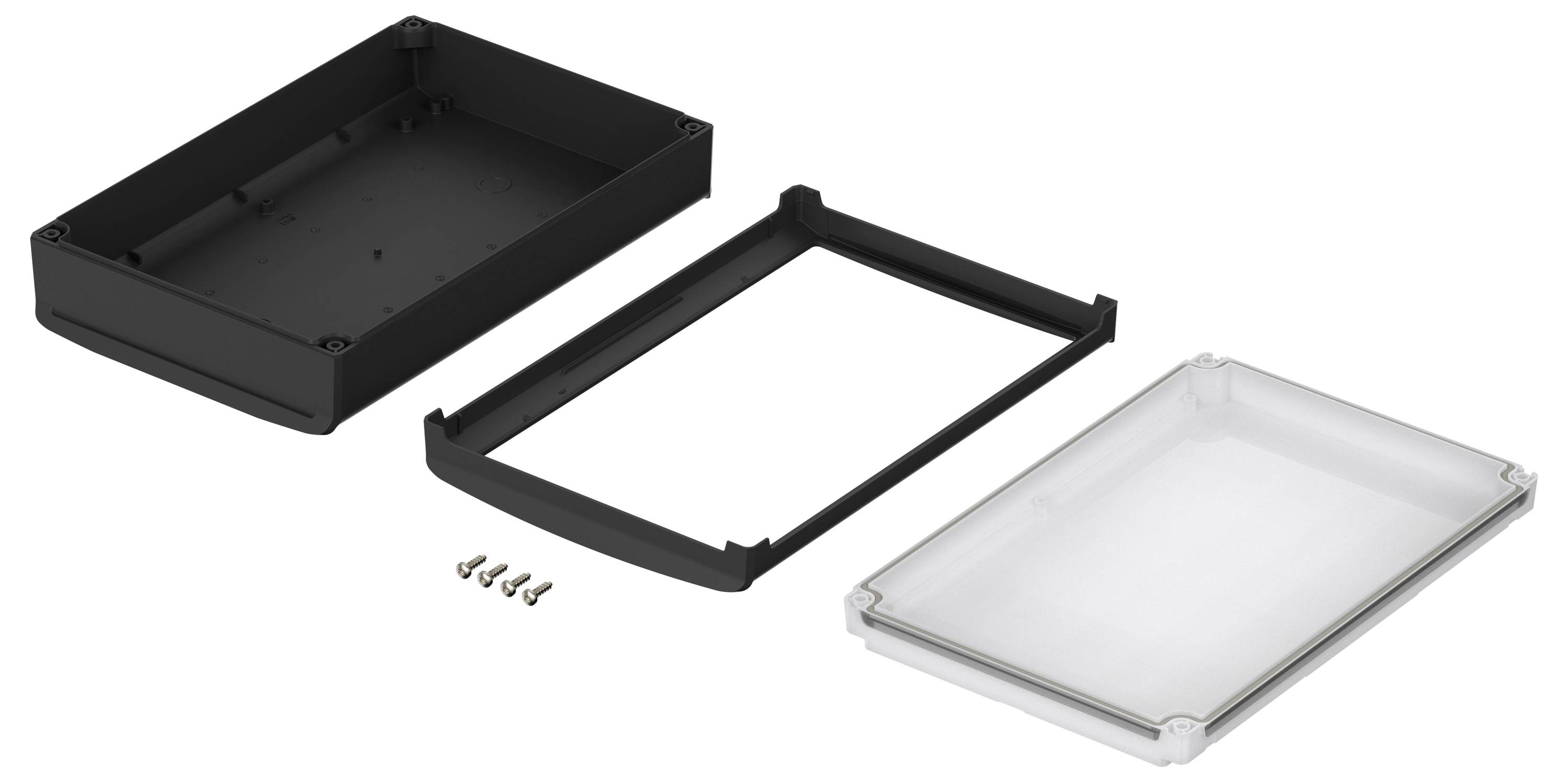 Bopla BoVersa 48338651.HMT1 Tisch-Gehäuse (L x B x H) 275 x 185 x 73mm Polycarbonat Schwarz (RAL 9005) 1St.