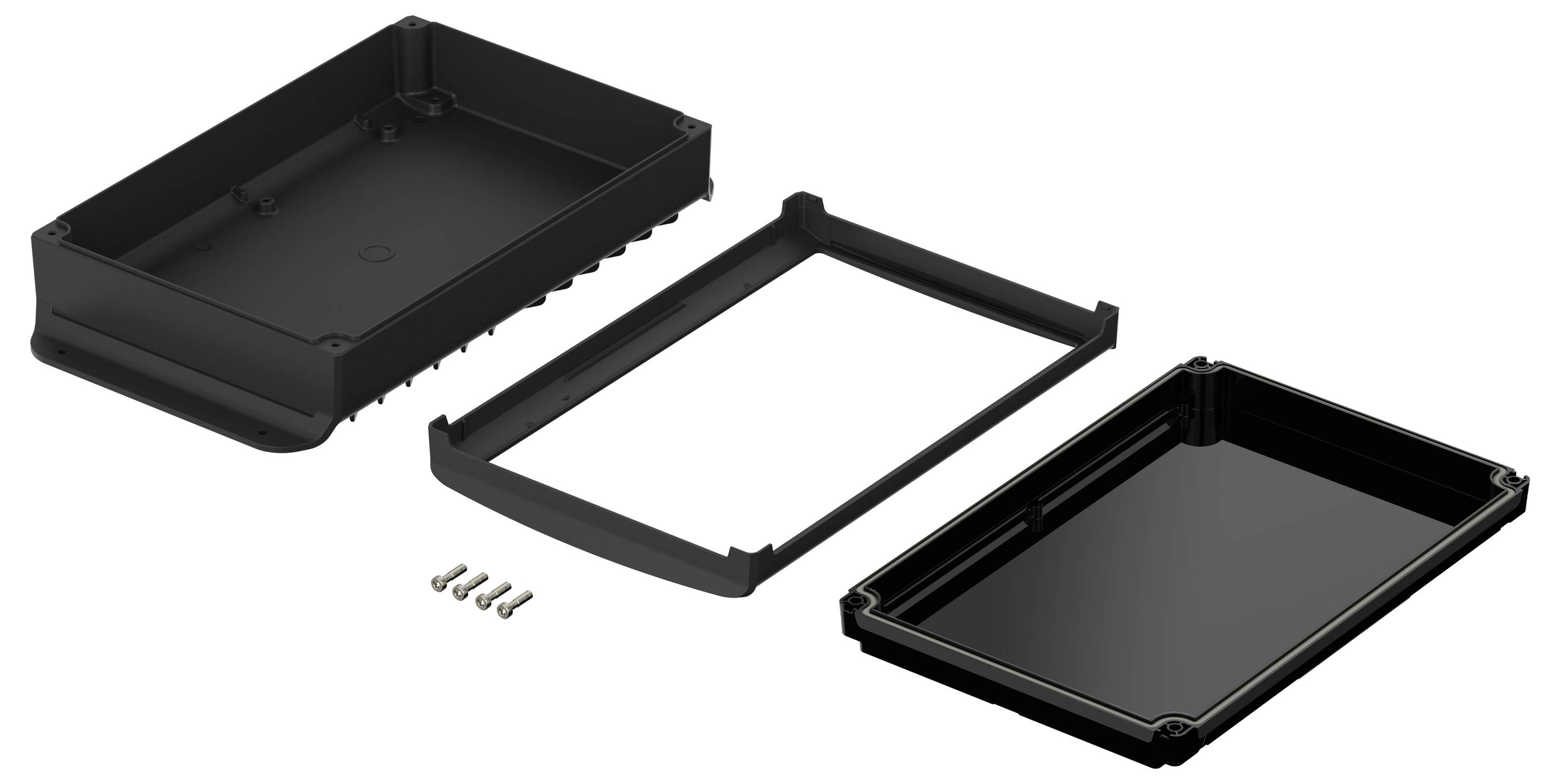 Bopla BoVersa 48318655.HMT2 Wand-Gehäuse Aluminium, Polycarbonat Schwarz (RAL 9005) 1St.