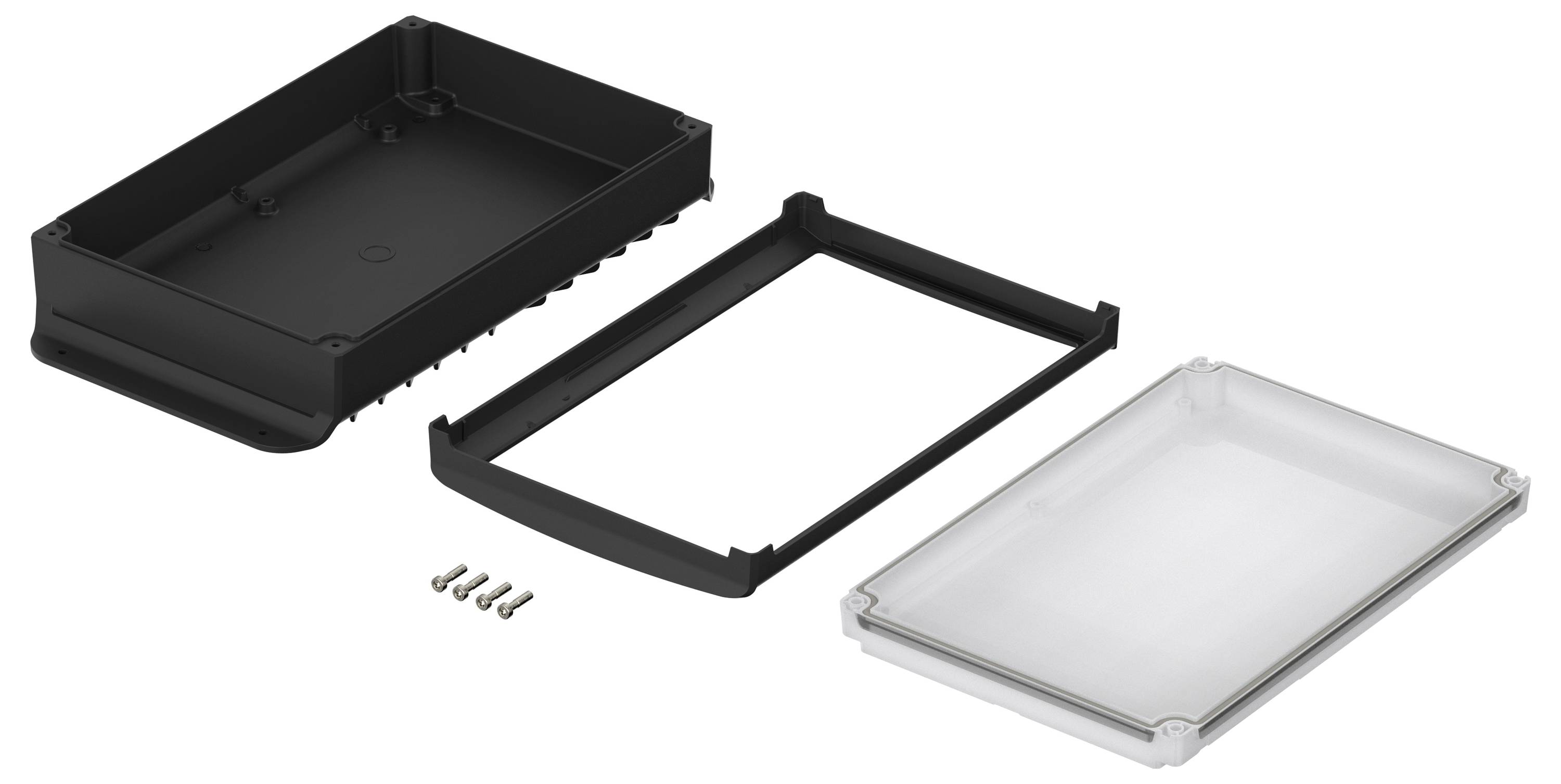 Bopla BoVersa 48338651.HMT2 Wand-Gehäuse Aluminium, Polycarbonat Schwarz (RAL 9005) 1St.