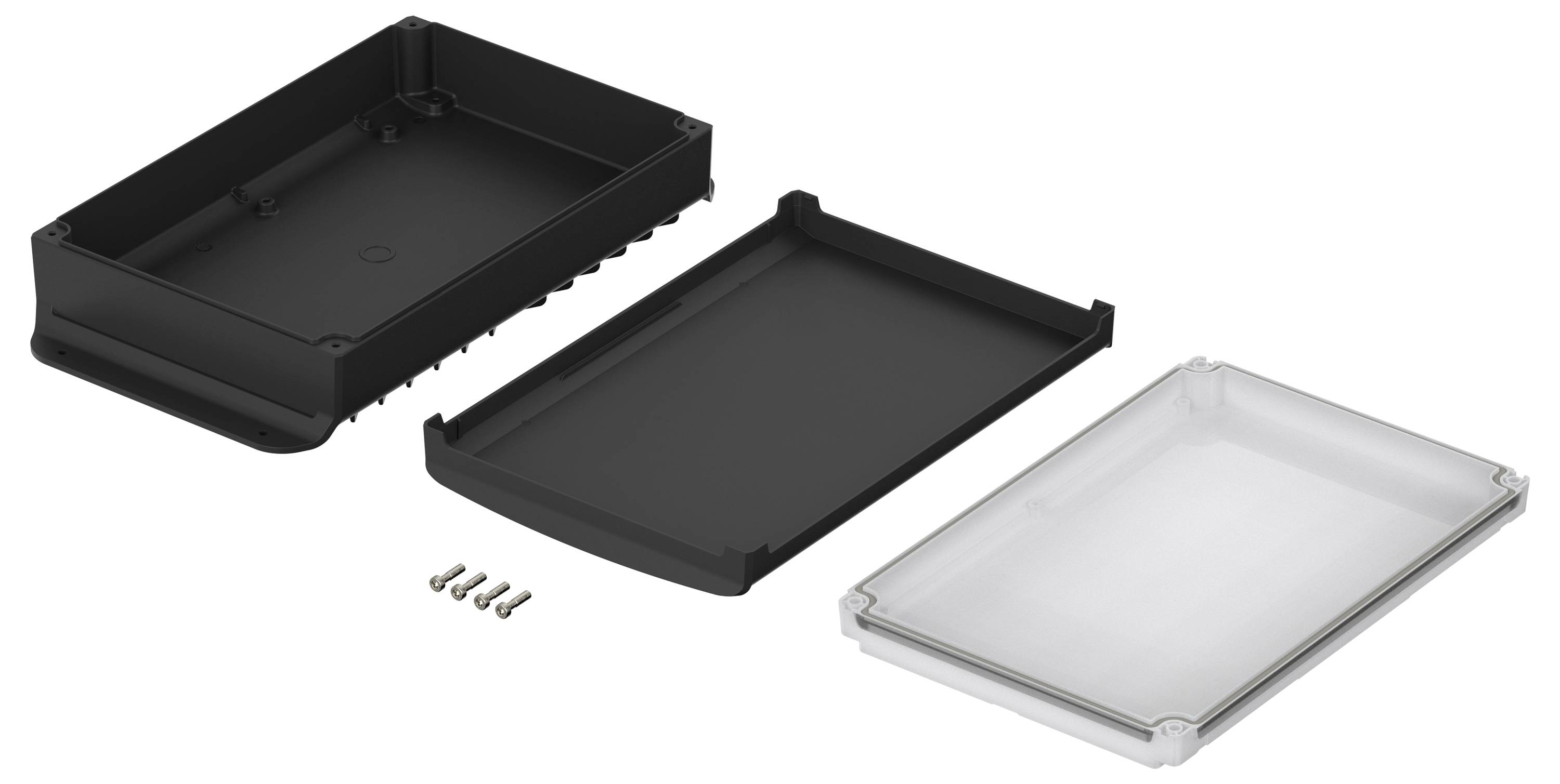 Bopla BoVersa 48438651.HMT2 Wand-Gehäuse Aluminium, Polycarbonat Schwarz (RAL 9005) 1St.