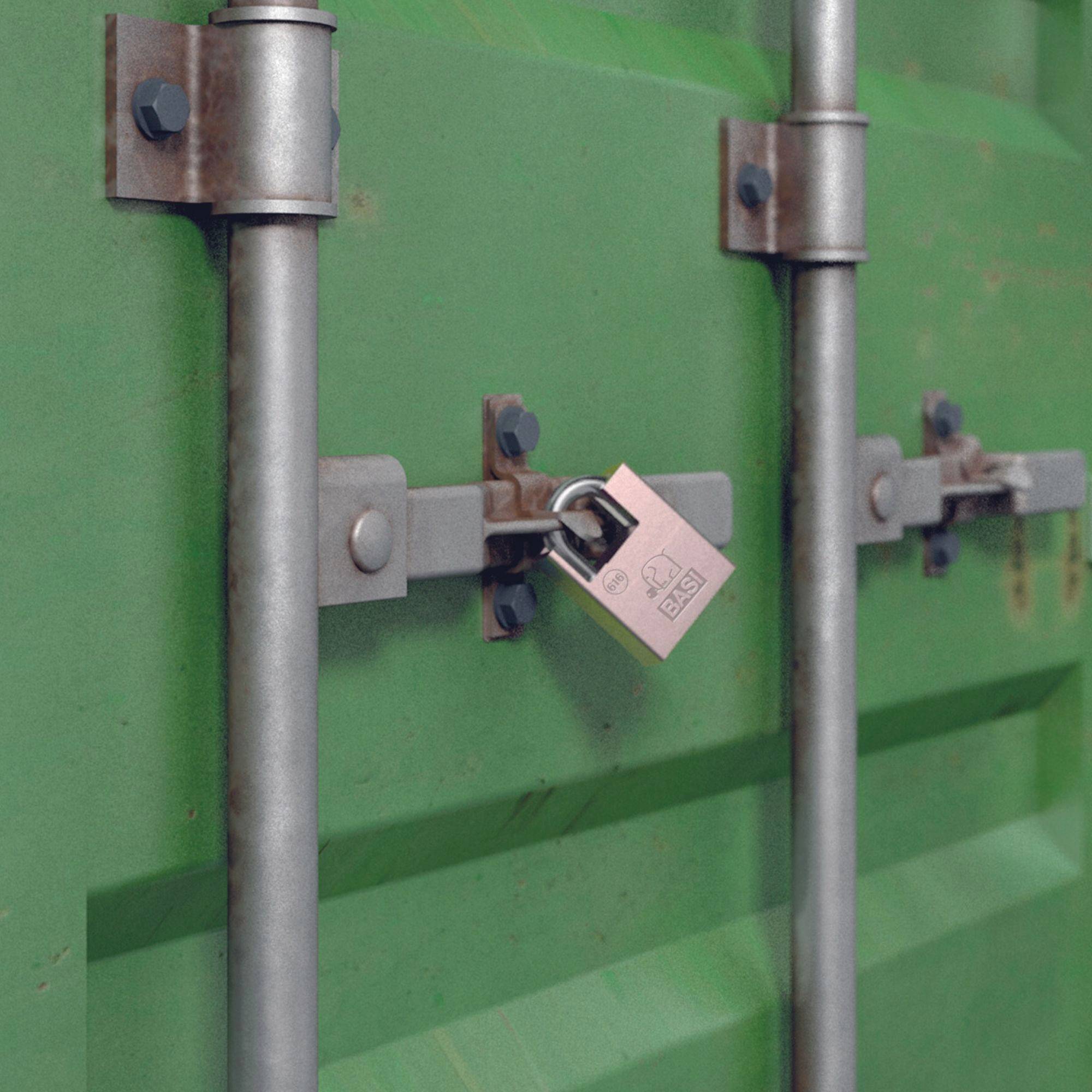 Basi 6160-6000 Vorhängeschloss 60mm verschieden schließend Silber Schlüsselschloss