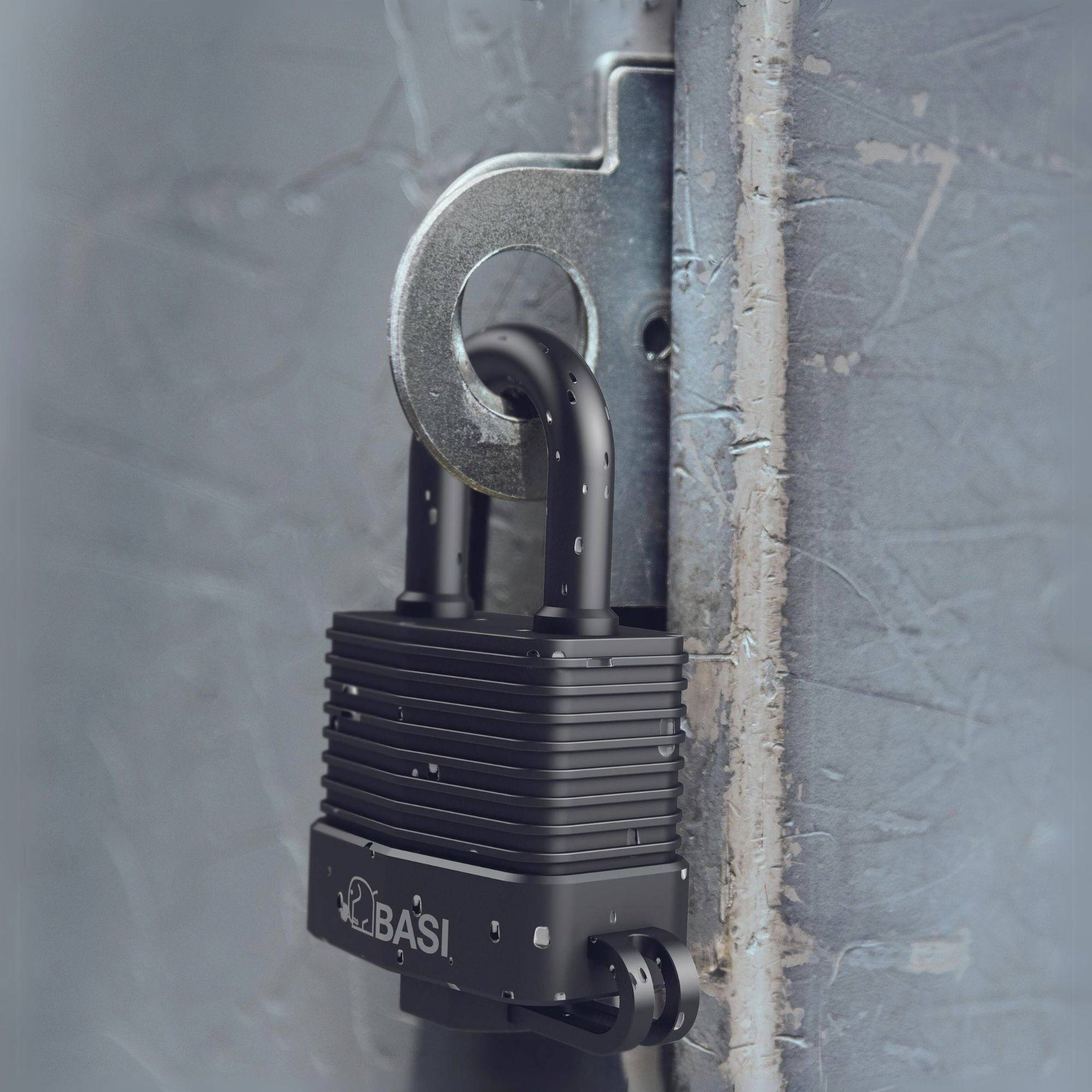 Basi 6150-3000 Vorhängeschloss 39mm verschieden schließend Schwarz Schlüsselschloss