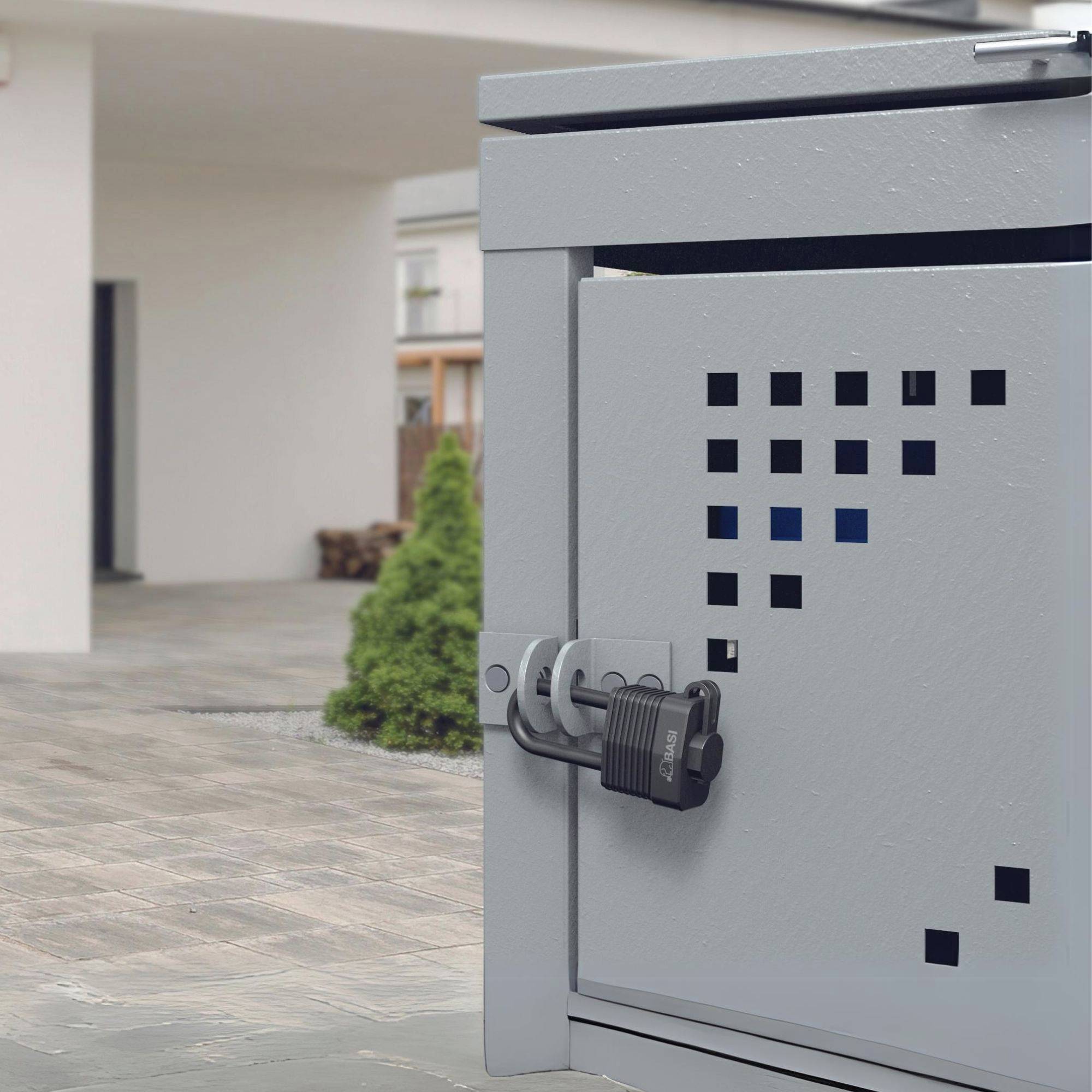 Basi 6151-4000 Vorhängeschloss 47mm verschieden schließend Schwarz Schlüsselschloss