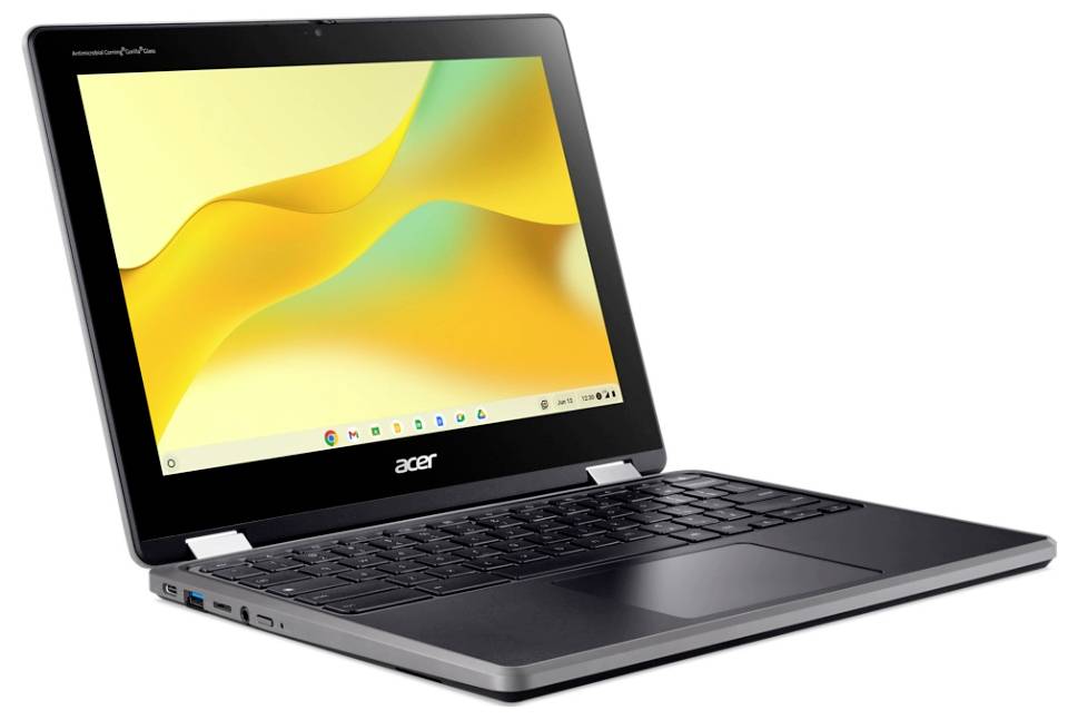 Acer Notebook 30.5cm (12 Zoll) HD+ N100 8GB RAM 64GB eMMC Deutsch, QWERTZ Intel® UHD Graphics Schwarz NX.KE7EG.002