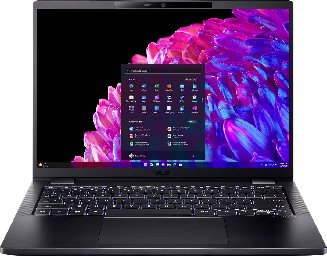 Acer Notebook 35.6cm (14 Zoll) Full-HD+ Intel® Core™ Ultra 5 125H 16GB RAM 512GB SSD Deutsch, QWERTZ Intel Arc Graphics Schwarz