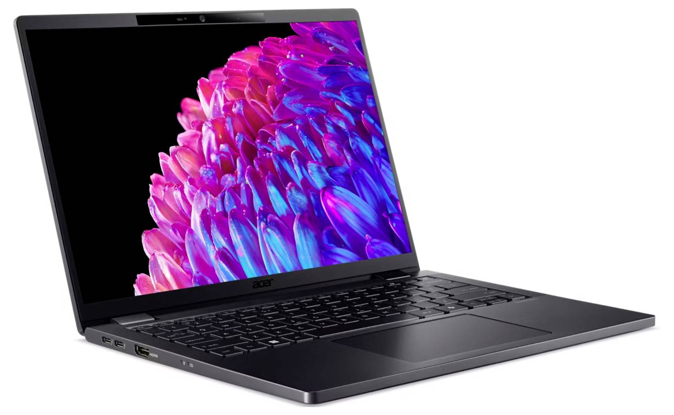 Acer Notebook 35.6cm (14 Zoll) Full-HD+ Intel® Core™ Ultra 5 125H 16GB RAM 512GB SSD Deutsch, QWERTZ Intel Arc Graphics Schwarz