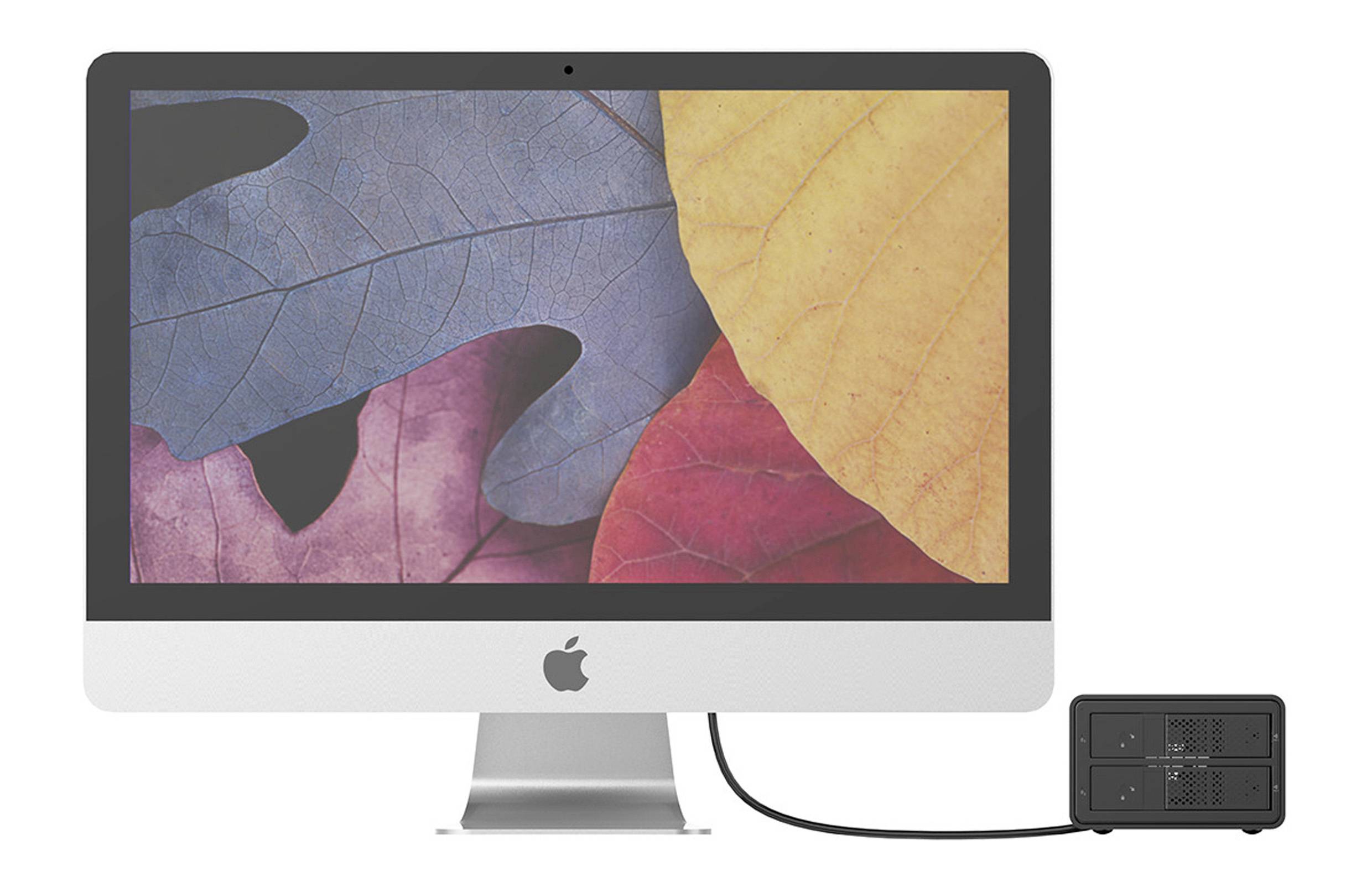 Renkforce RF-6647596 8.9cm (3.5 Zoll) Festplattengehäuse 2 Bay 3.5 Zoll USB-A (USB 3.0)