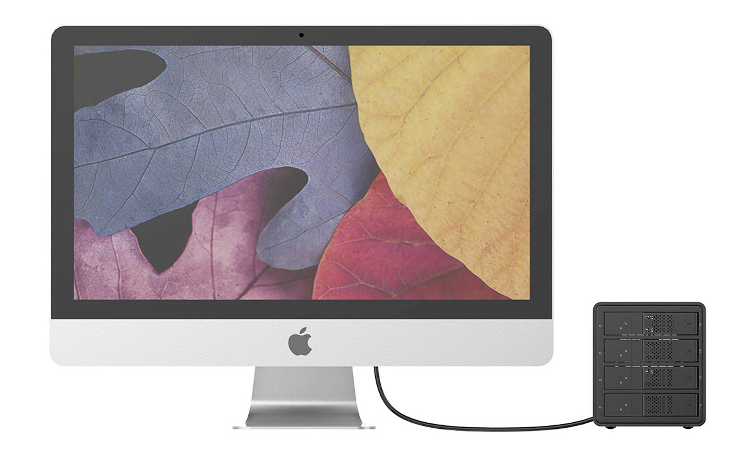 Renkforce RF-6647598 8.9cm (3.5 Zoll) Festplattengehäuse 4 Bay 3.5 Zoll USB-A (USB 3.0)