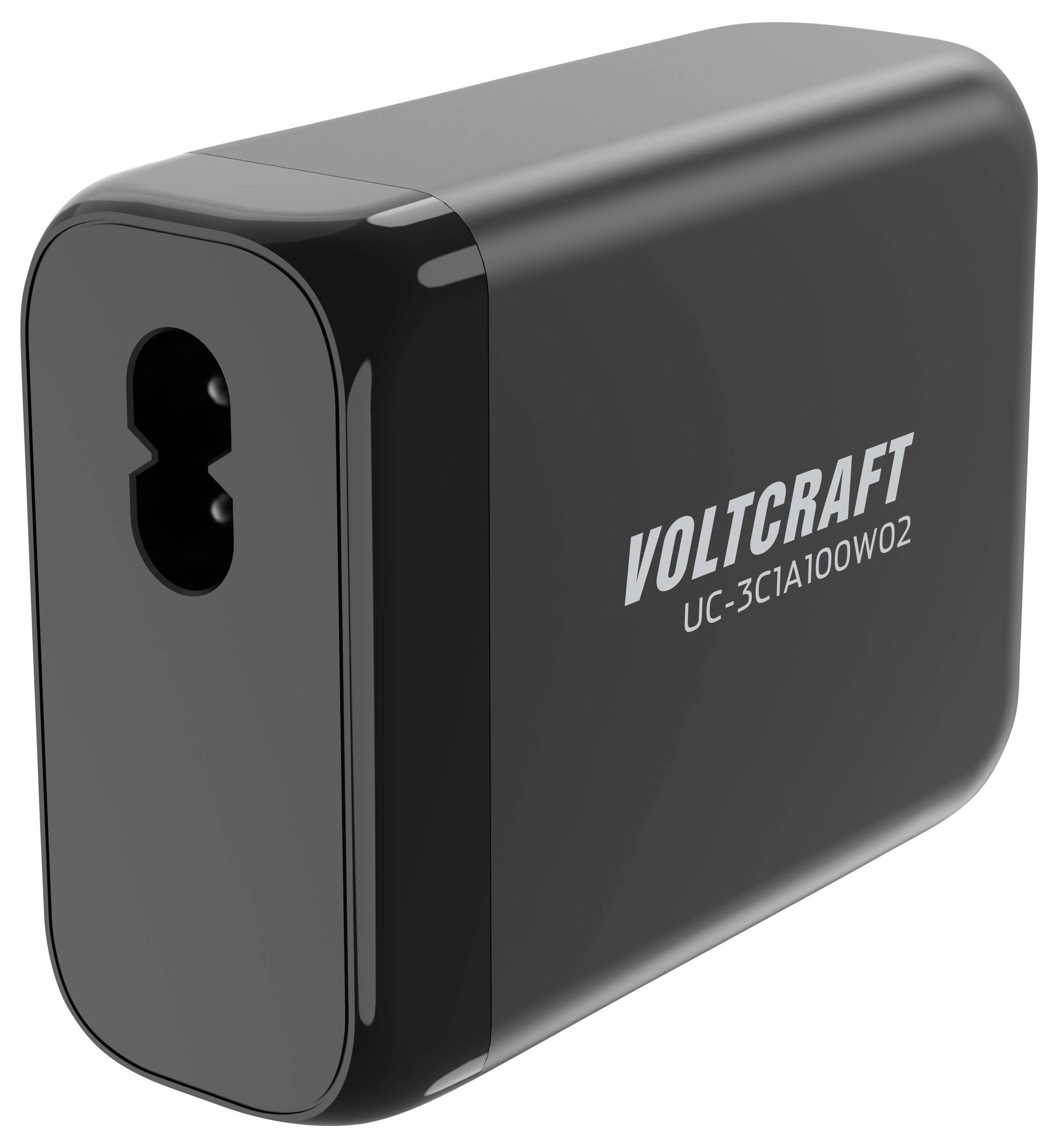 VOLTCRAFT UC-3C1A100W02 USB Ladegerät 100W 3x USB-C®, 1x USB-A USB PD Schwarz Innenbereich GaN, USB Power Delivery (USB-PD)
