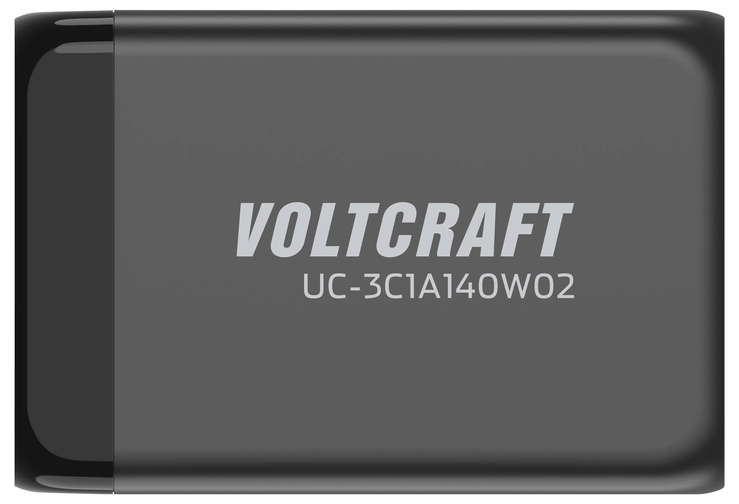 VOLTCRAFT UC-3C1A140W02 USB Ladegerät 140W 3x USB-C®, 1x USB-A Anzahl Ausgänge: 4 x GaN, USB Power Delivery (USB-PD)