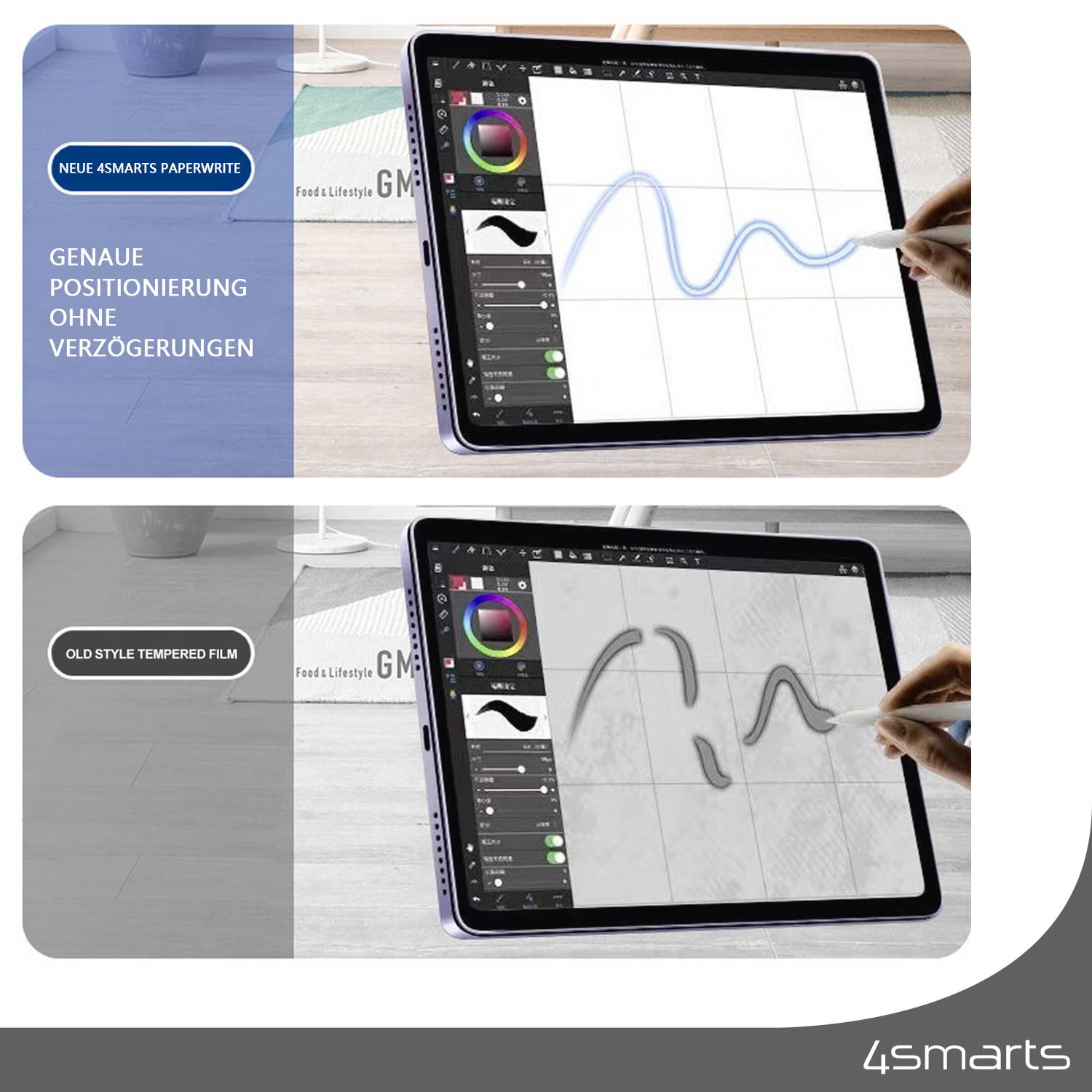 4Smarts Paperwrite Displayschutzfolie Apple iPad 10.2" (7. Gen, 2019), iPad 10.2" (8. Gen, 2020), iPad 10.2" (9. Gen, 2021) 1 St