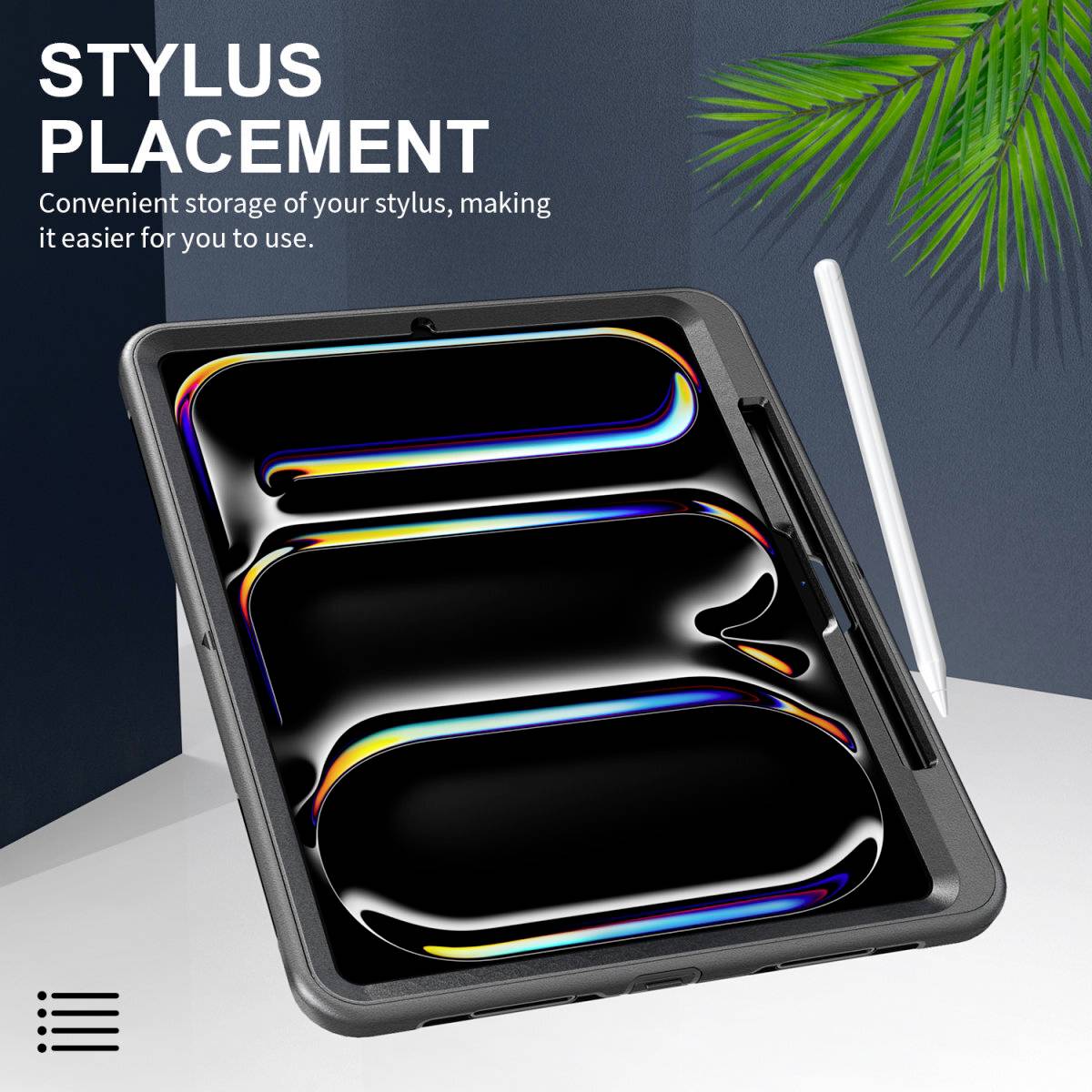 4Smarts GRIP Tablet-Cover Apple iPad Pro 13" (M4, 2024) Back Cover Schwarz