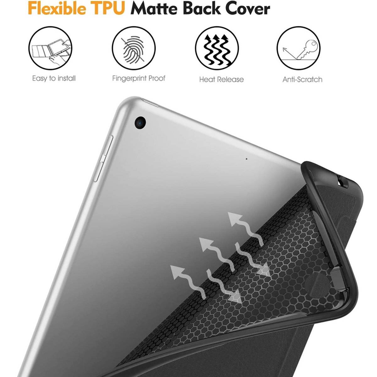 4Smarts Folio Case Basic Tablet-Cover Apple iPad Pro 13" (M4, 2024) 33cm (13") Book Cover Schwarz
