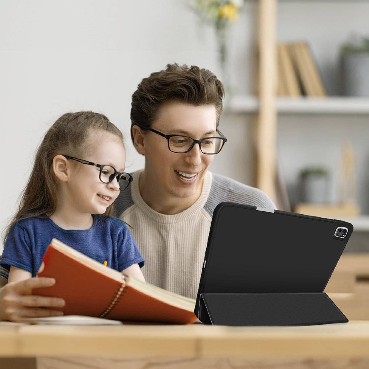 4Smarts Folio Case Basic Tablet-Cover Apple iPad Pro 13" (M4, 2024) 33cm (13") Book Cover Schwarz