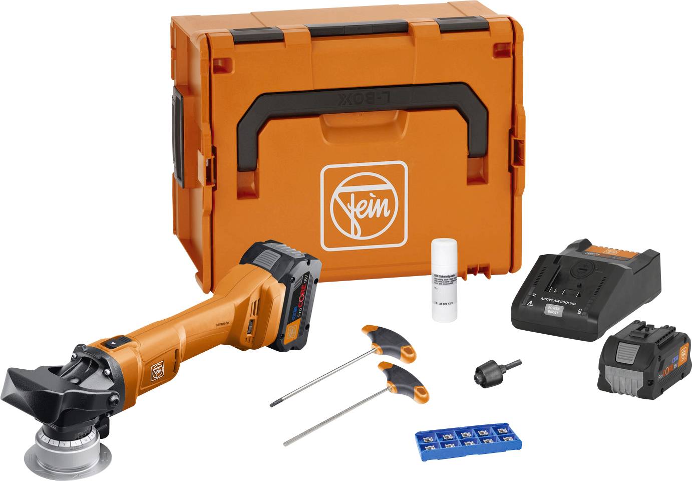 Fein AKFH 18-5 AS Fase mit 2x 8Ah ProCORE Kantenfräser 18V