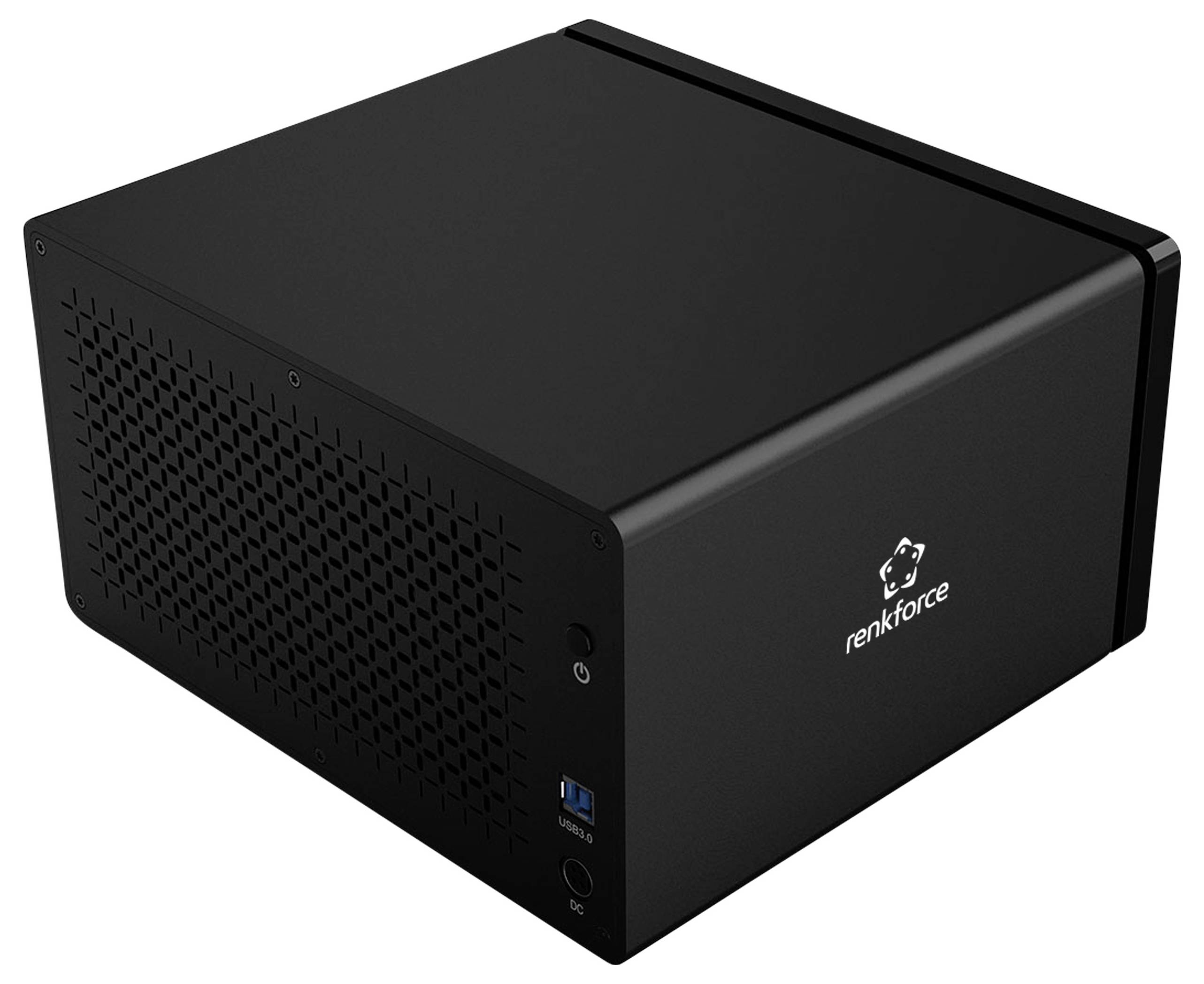 Renkforce RF-6647854 8.9cm (3.5 Zoll) Festplattengehäuse 8 Bay 3.5 Zoll USB-A (USB 3.0)