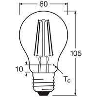 OSRAM HOMELIGHTING 4058075845664 LED EEK E (A - G) E27 7W = 60W Warmweiß (Ø x H) 60mm x 60mm 6St. OSRAM HOMELIGHTING 4058075845664 LED EEK E (A - G) E27 7W = 60W Warmweiß (Ø x H) 60mm x 60mm 6St.