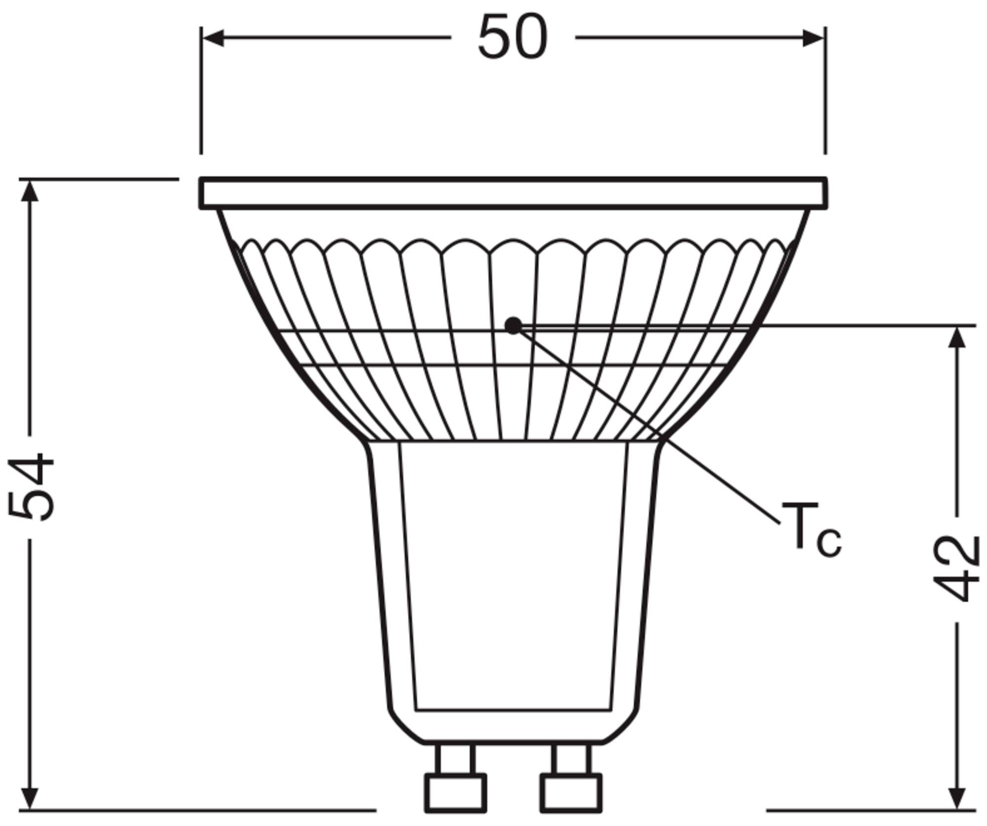 OSRAM HOMELIGHTING 4099854334443 LED EEK F (A - G) GU10 4.3W = 50W Warmweiß (Ø x H) 50mm x 50mm 6St.