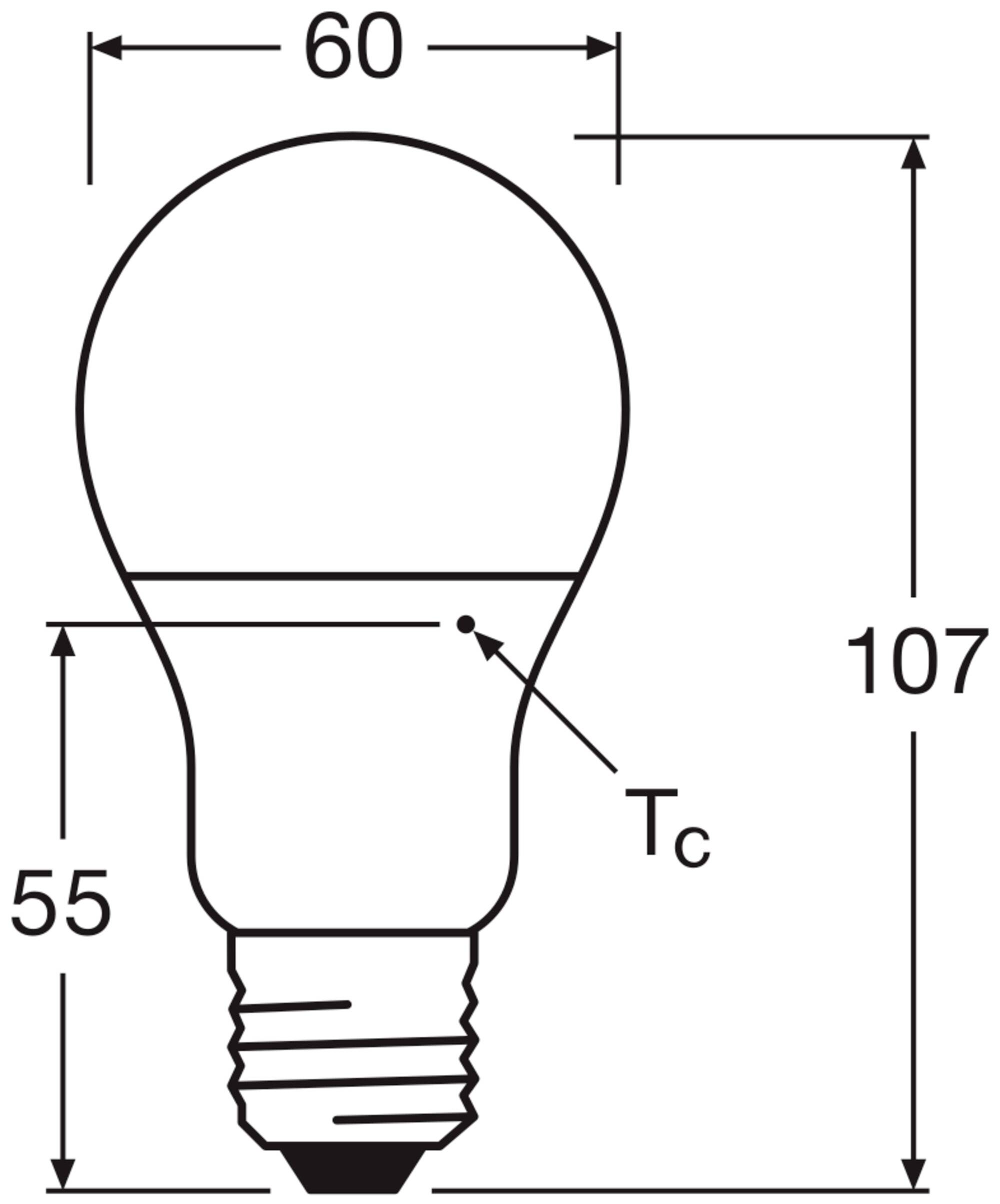 OSRAM HOMELIGHTING 4099854340338 LED EEK F (A - G) E27 8.5W = 60W Warmweiß (Ø x H) 60mm x 60mm 3St.