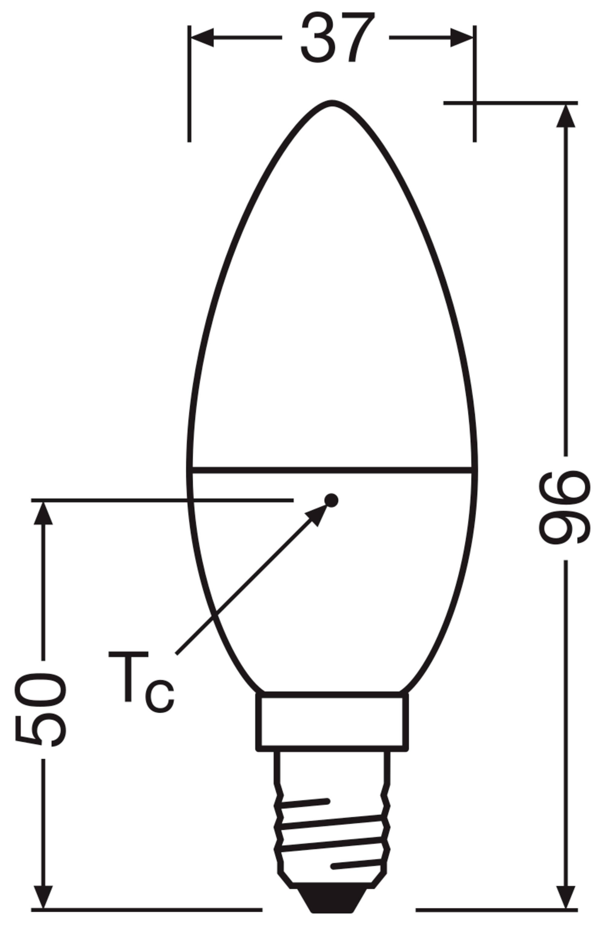 OSRAM HOMELIGHTING 4099854340314 LED EEK F (A - G) E14 4.9W = 40W Warmweiß (Ø x H) 37mm x 37mm 3St.