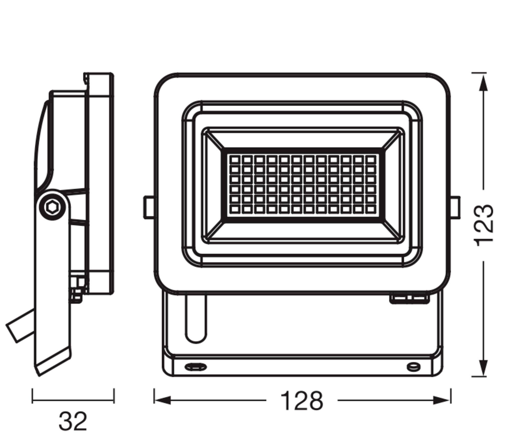 LEDVANCE 4058075843288 4058075843288 LED-Flutlichtstrahler 15W Leuchtfarben: Neutralweiß