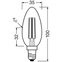 OSRAM HOMELIGHTING 4099854338717 LED EEK A (A - G) E14 2.2 W = 40 W Warmweiß (Ø x H) 35 mm x 35 mm OSRAM HOMELIGHTING 4099854338717 LED EEK A (A - G) E14 2.2 W = 40 W Warmweiß (Ø x H) 35 mm x 35 mm