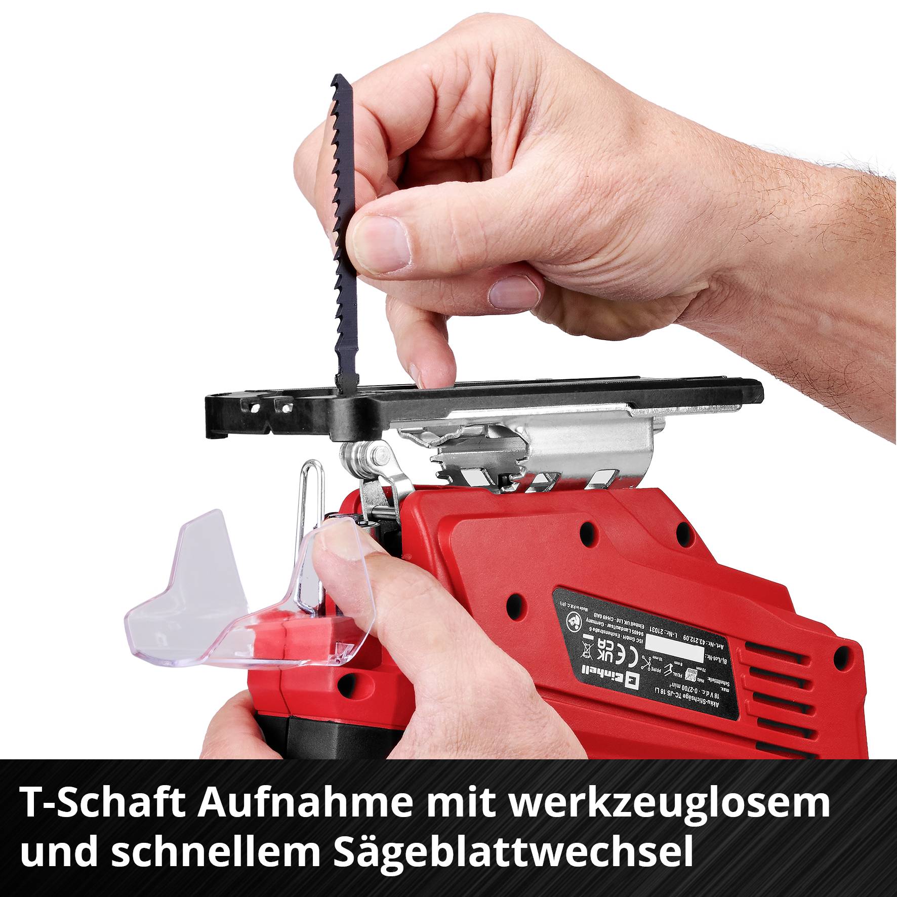 Einhell TC-JS 18/70 Li (1x2,5Ah) Power X-Change Akku-Stichsäge 4321280 18V 2.5Ah Anzahl mitgelieferte Akkus 1