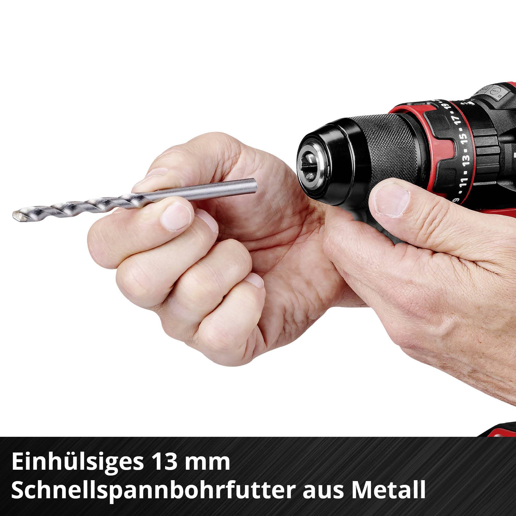 Einhell TE-CD 18/44 Li-i (1x2,5Ah) Power X-Change 2-Gang-Akku-Schlagbohrschrauber inkl. Akku, inkl. Ladegerät