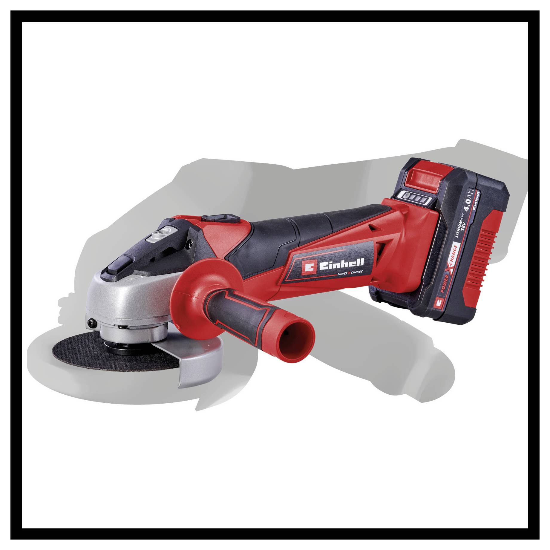 Einhell TC-AG 18/115 Li (1x4,0Ah) Power X-Change 4431133 Akku-Winkelschleifer 115mm inkl. Akku, inkl. Ladegerät 18V 4.0Ah