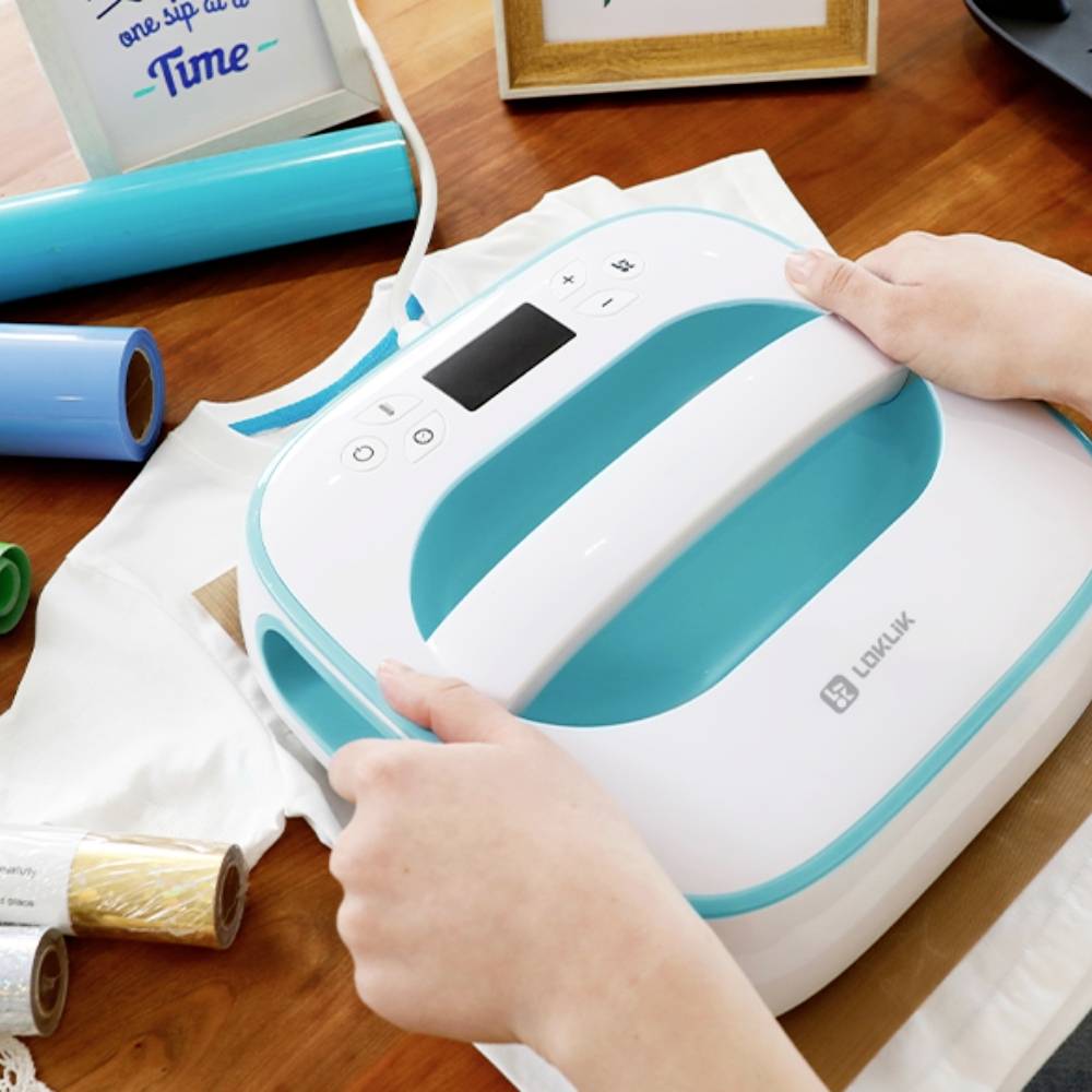 Loklik Easy Heat Press Heizpresse Blau