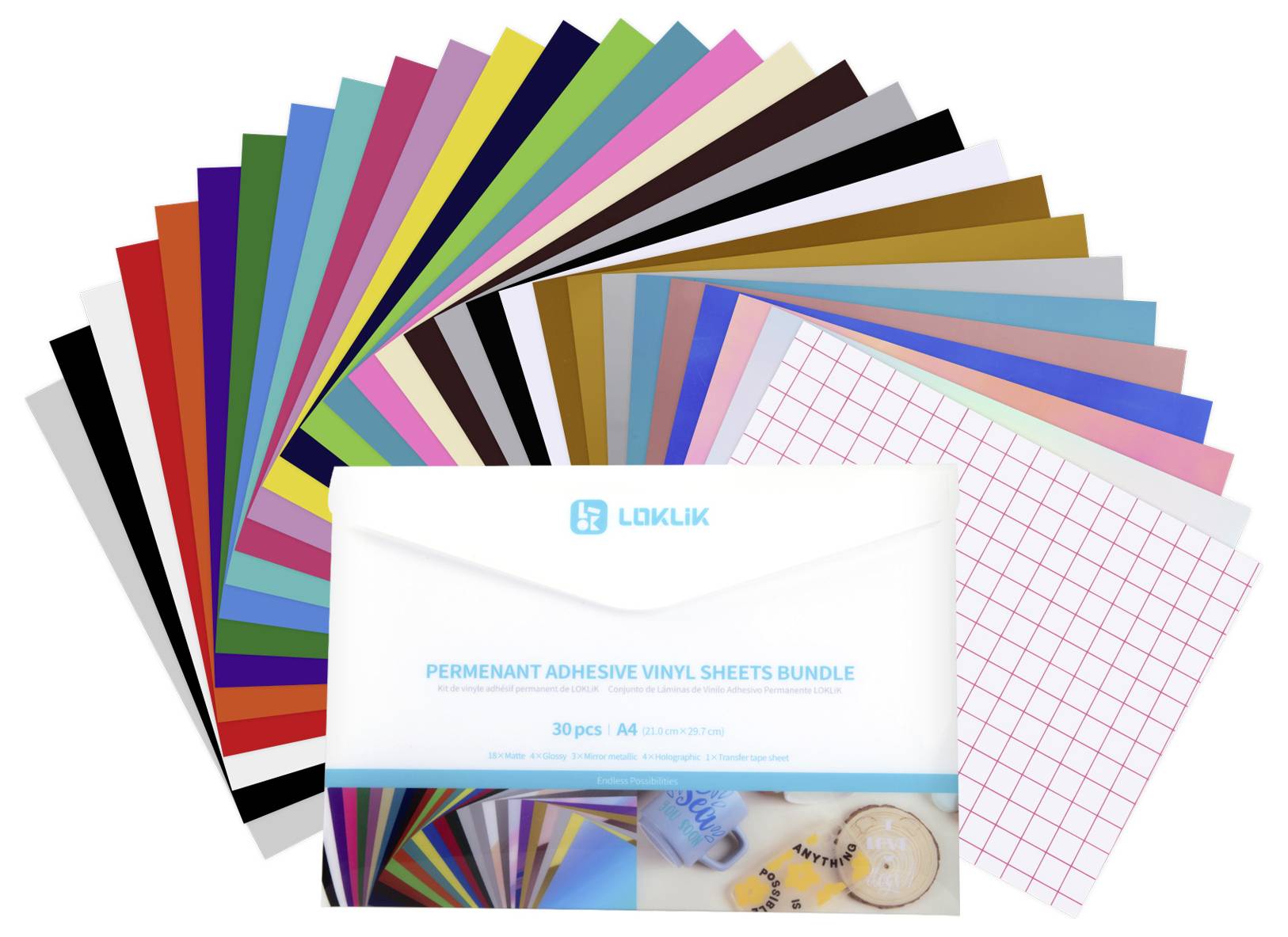 Loklik Permanent Vinyl Material Bundle Gestaltungsset