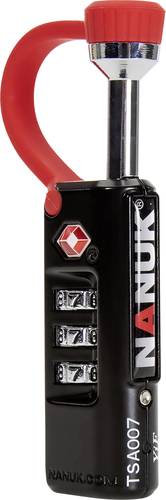 NANUK 900-TSA LOCK Vorhängeschloss TSA Schwarz/Rot Zahlenschloss