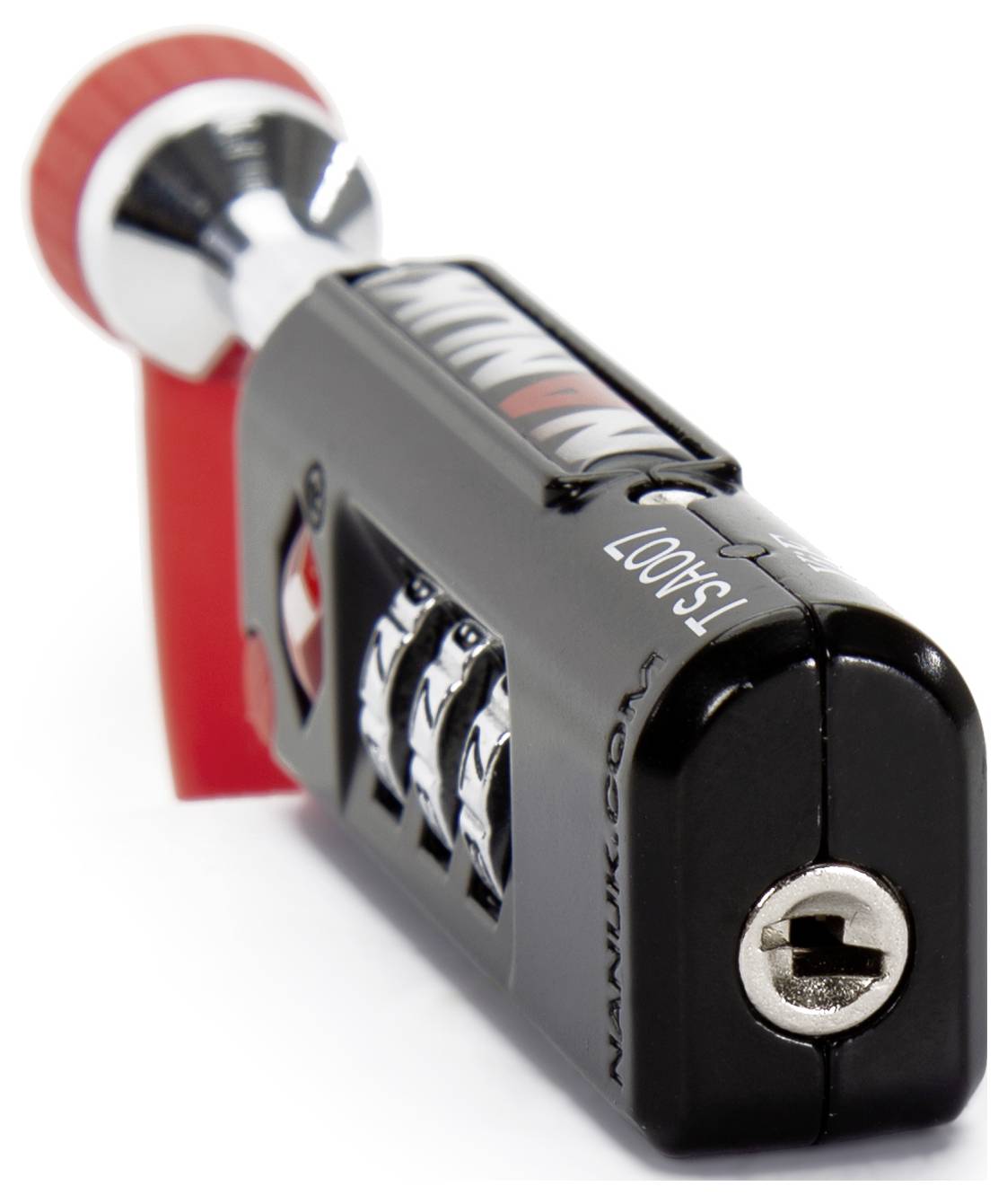 NANUK 900-TSA LOCK Vorhängeschloss TSA Schwarz/Rot Zahlenschloss
