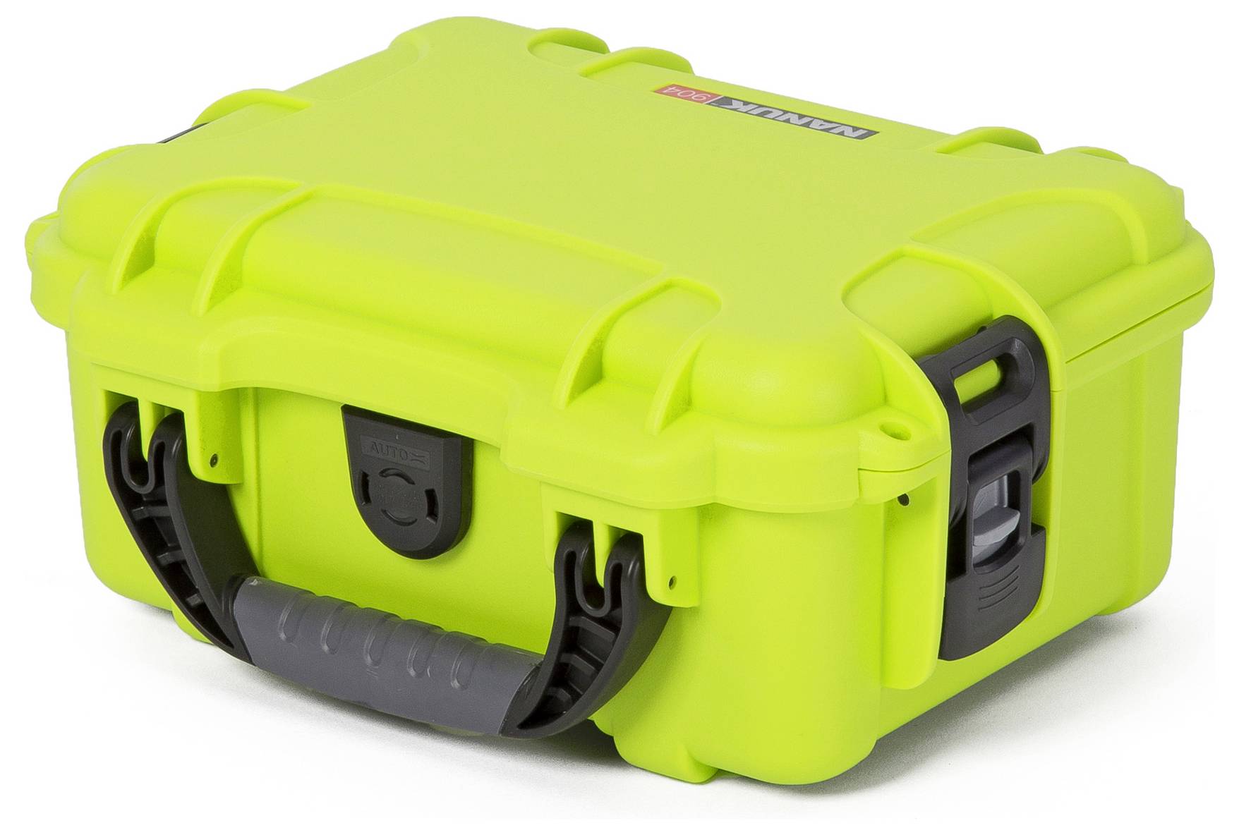 Grüner, robuster Koffer mit schwarzem Griff, ideal für Schutz und Transport empfindlicher Ausrüstung.