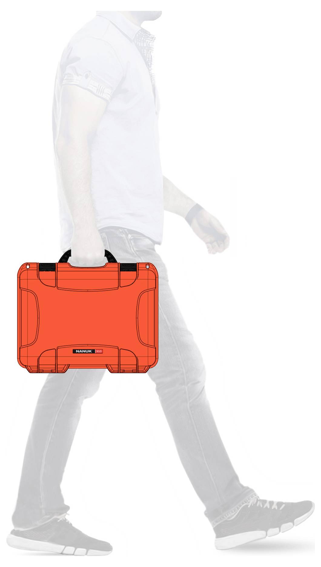 NANUK Transportkoffer Mod. 910 (B x H x T) 336 x 104 x 234mm Orange 910-0003