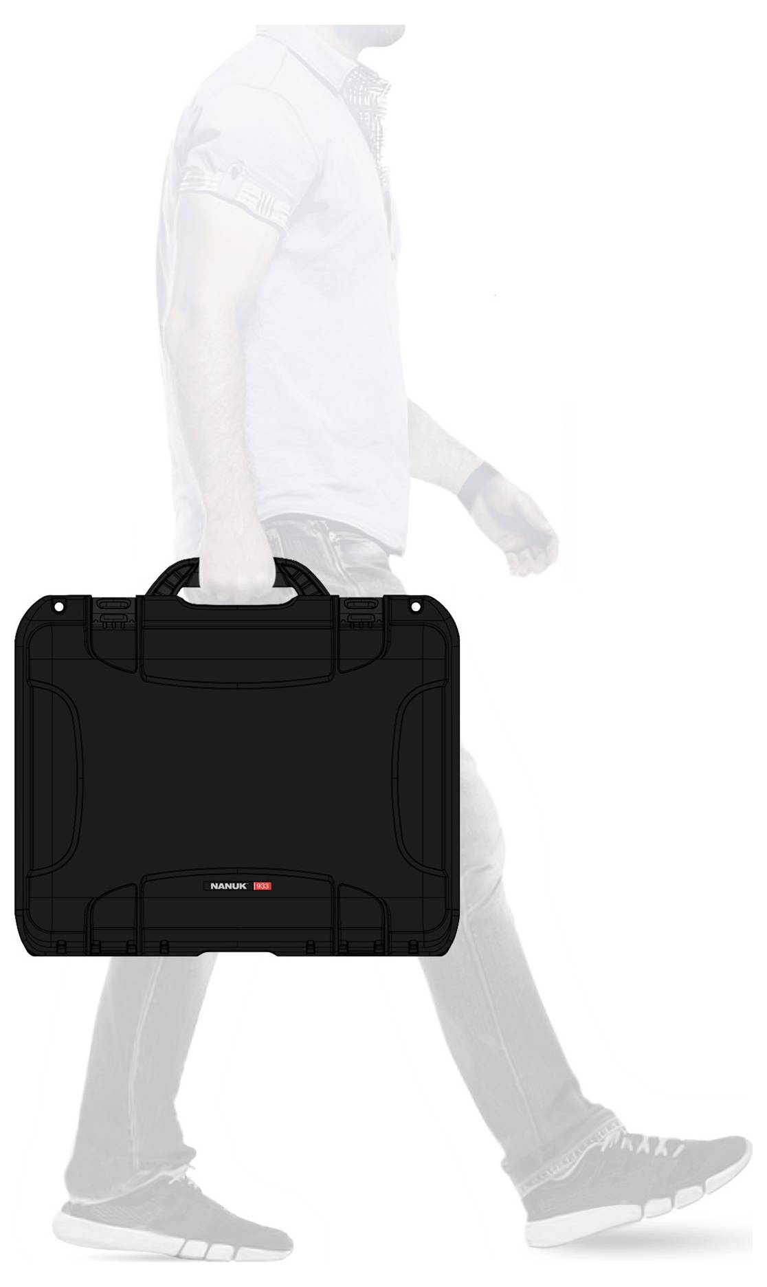 NANUK Transportkoffer Mod. 933 (B x H x T) 457 x 241 x 330mm Schwarz 933-0001