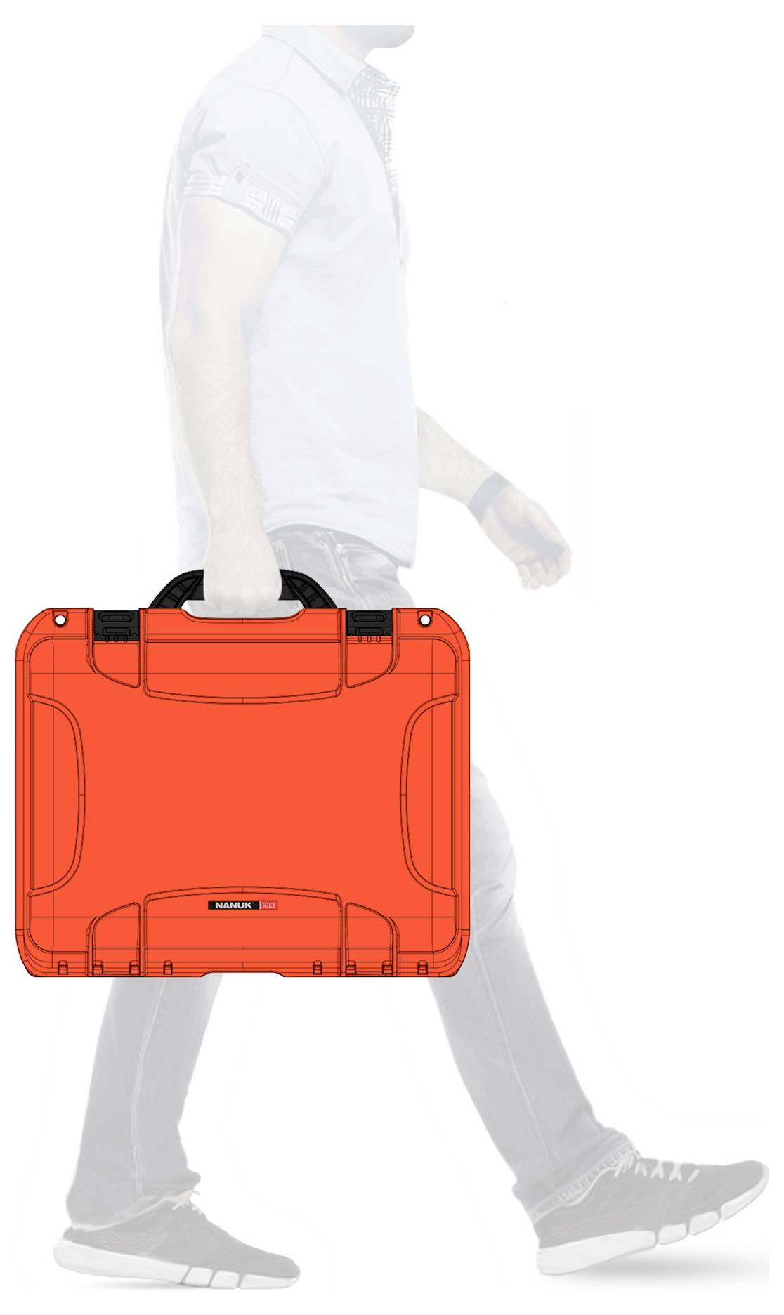 NANUK Transportkoffer Mod. 933 (B x H x T) 457 x 241 x 330mm Orange 933-0003