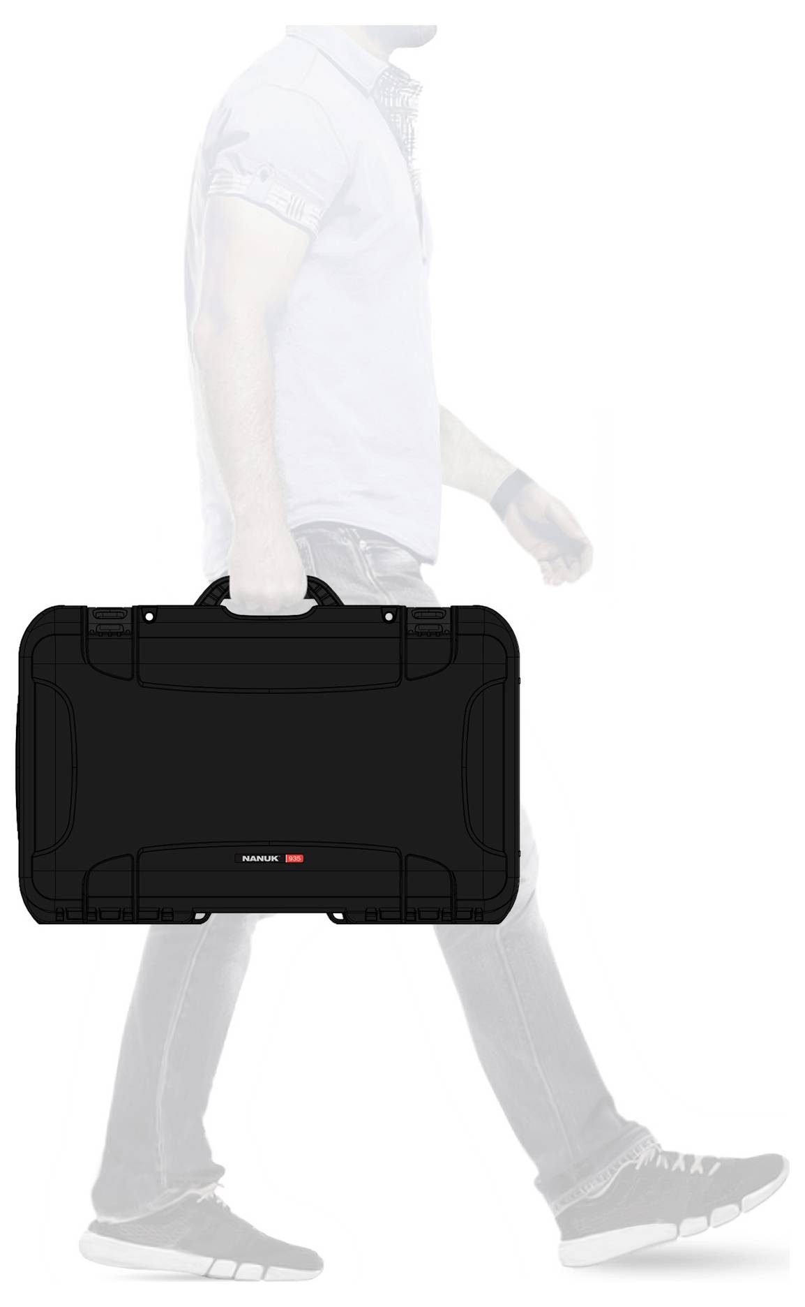 NANUK Transportkoffer Mod. 935 (B x H x T) 521 x 191 x 287mm Schwarz 935-2001