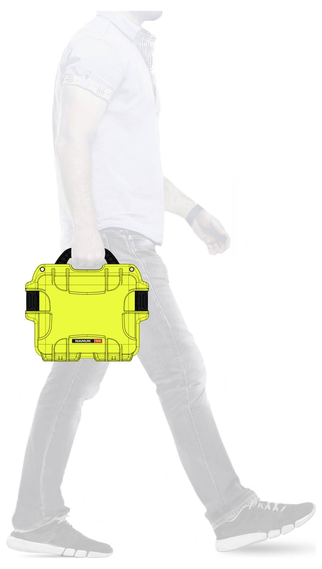 NANUK Transportkoffer Mod. 908 (B x H x T) 241 x 190 x 190mm Limettengrün 908-1002