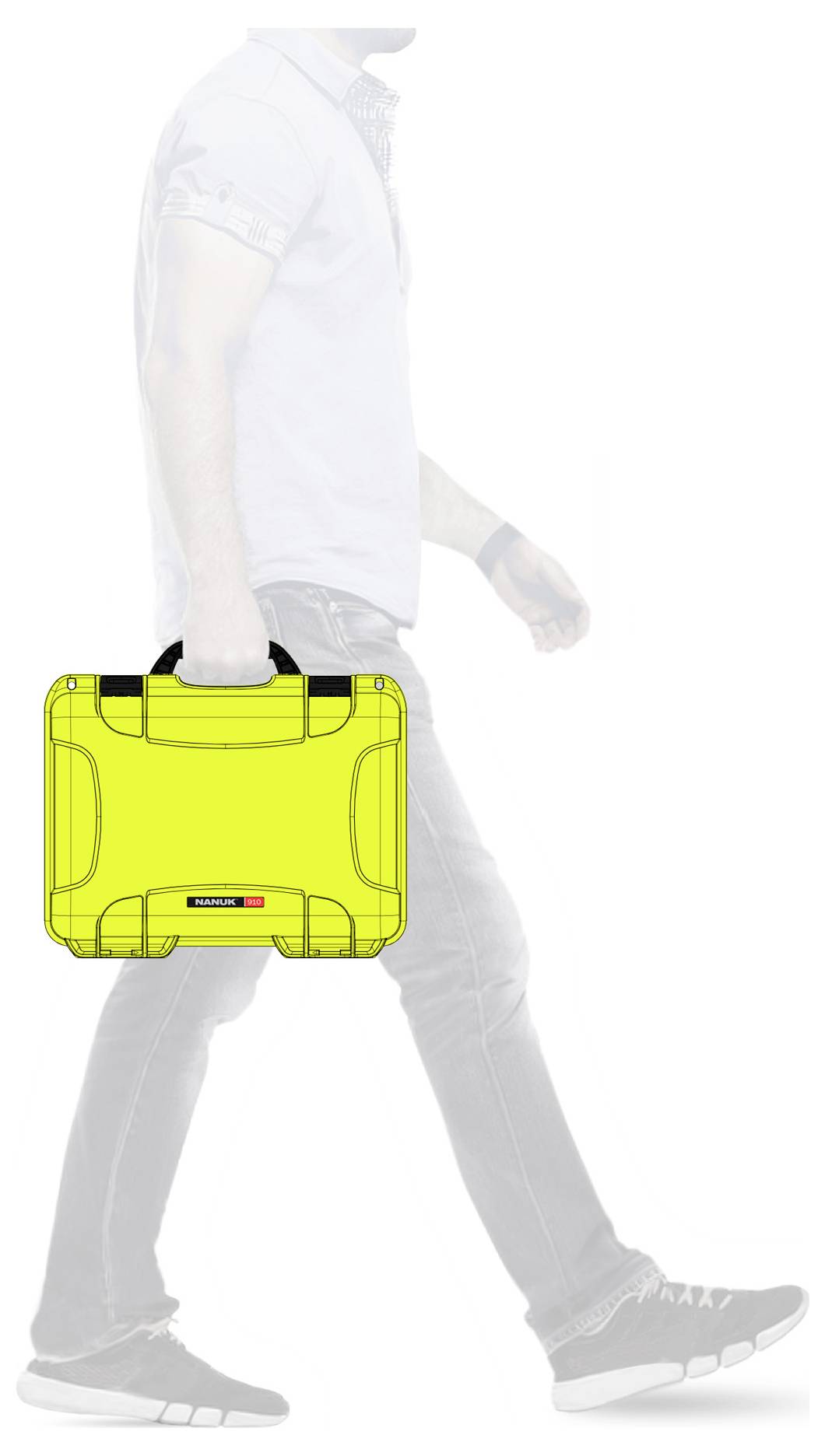 NANUK Transportkoffer Mod. 910 (B x H x T) 336 x 104 x 234mm Limettengrün 910-1002