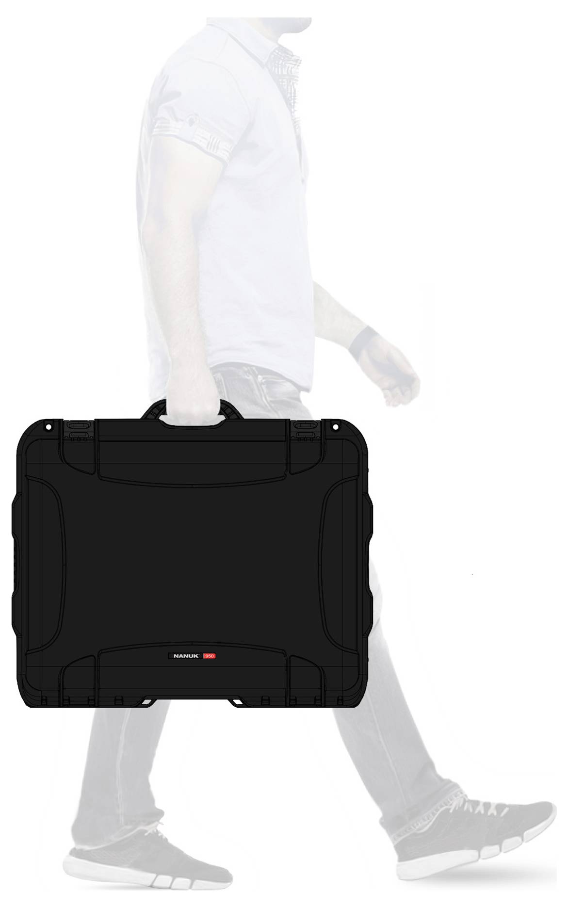 NANUK Transportkoffer Mod. 950 (B x H x T) 521 x 257 x 389mm Schwarz 950-1001