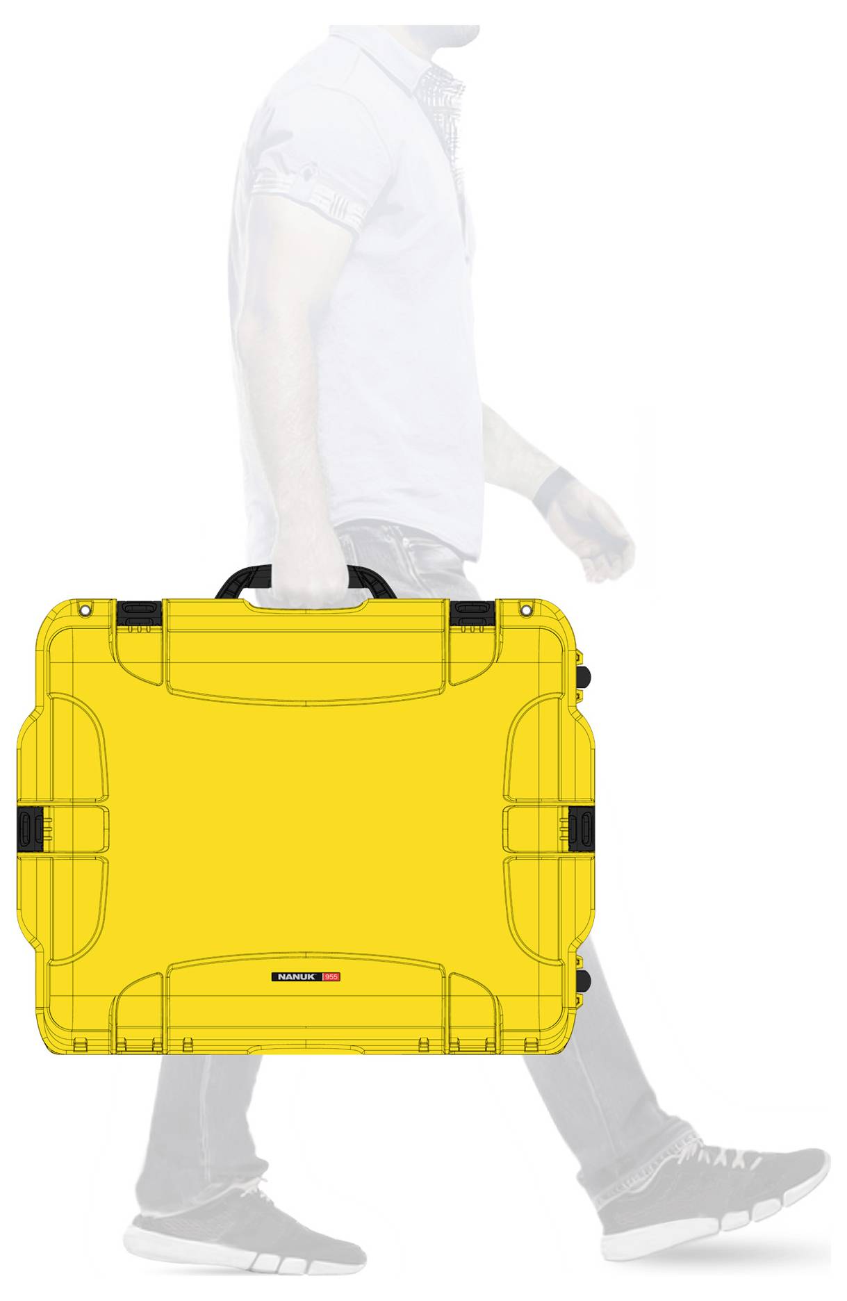 NANUK Transportkoffer Mod. 955 (B x H x T) 559 x 259 x 432mm Gelb 955-1004