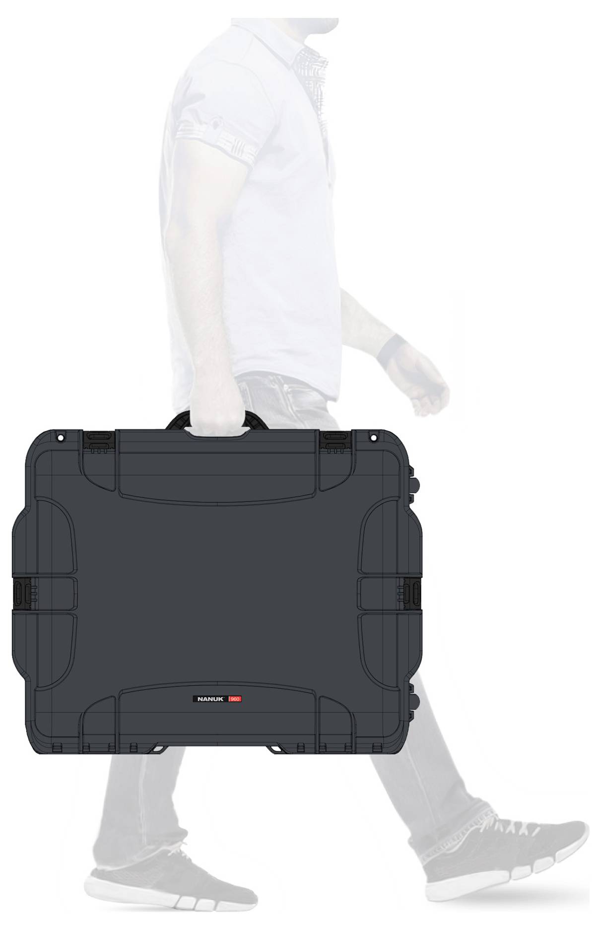 NANUK Transportkoffer Mod. 960 (B x H x T) 559 x 328 x 432mm Graphit 960-1007