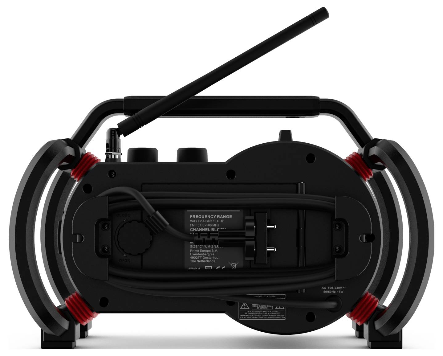 PerfectPro NetBox Baustellenradio Internet, DAB+, UKW AUX, Bluetooth®, DAB+, Internetradio, UKW, USB, WLAN Powerbank-Funktion